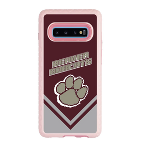 Beaver Cheerleading Samsung S10 Plus  Pawprint - Custom Case - PinkMagnoliaPawprintProSeries - cellhelmet
