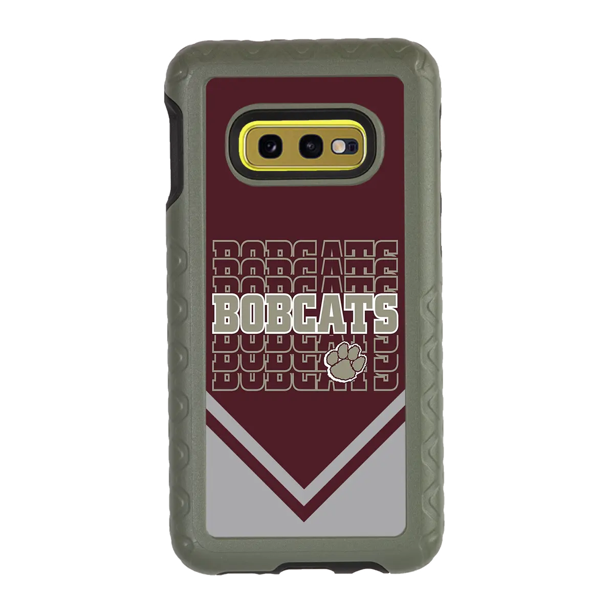 Beaver Cheerleading Samsung S10e  Bobcats - Custom Case - OliveDrabGreenBobcatsProSeries - cellhelmet