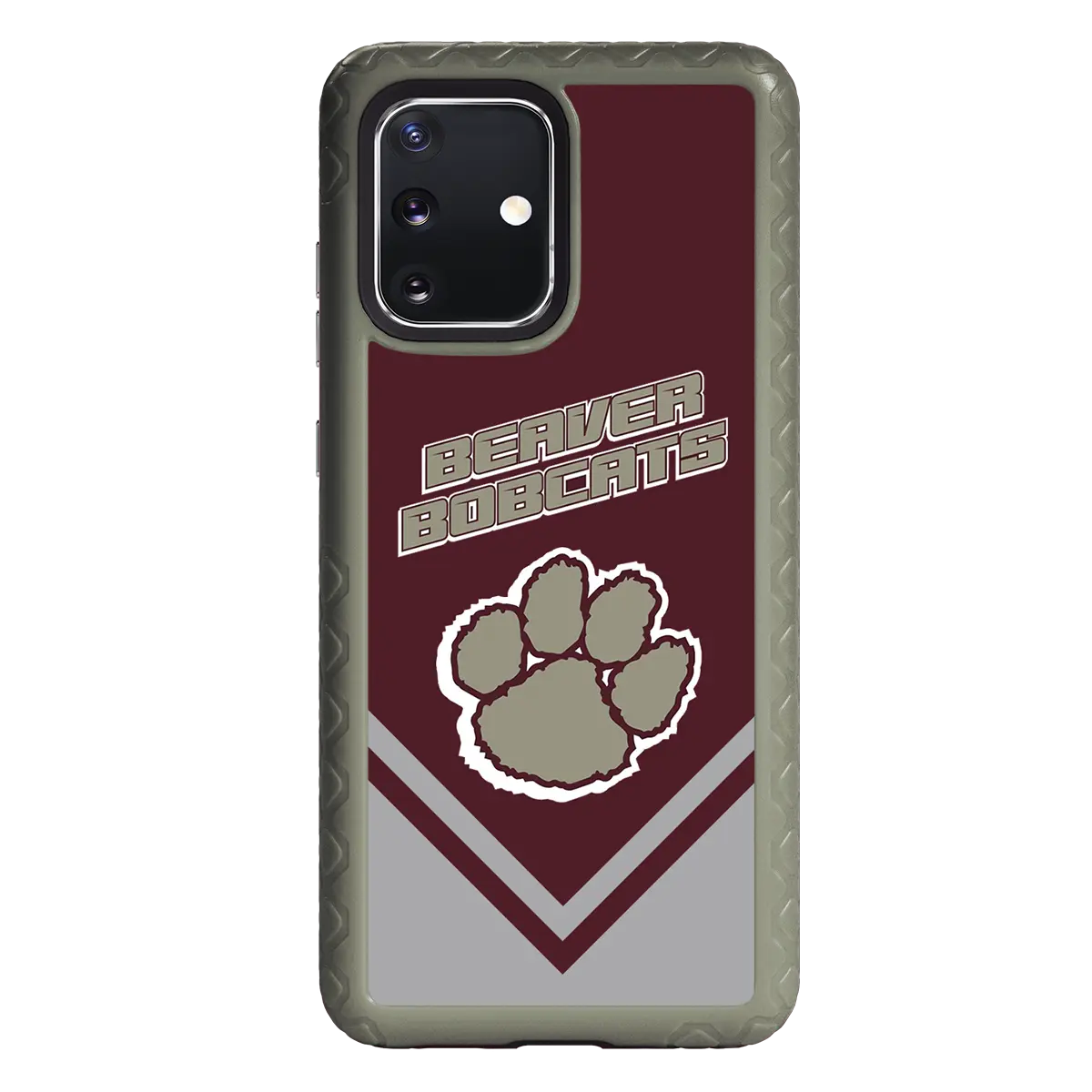 Beaver Cheerleading Samsung S20 Plus  Pawprint - Custom Case - OliveDrabGreenPawprintProSeries - cellhelmet