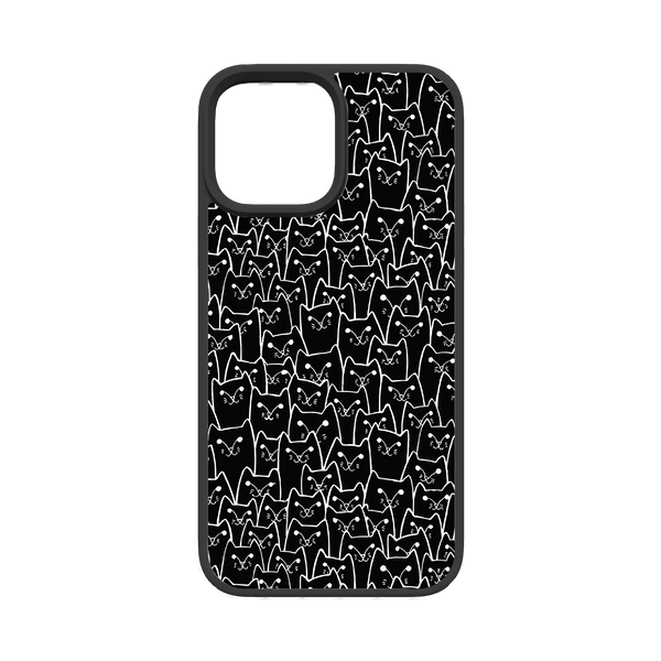 Black Cat Pattern | Protective MagSafe Case | Apple iPhone 13 Series Black Cat Pattern | Protective MagSafe Case | Apple iPhone 13 Series