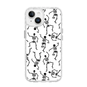 Black Dancing Skeletons | Halloween Series | Custom MagSafe Case Design for Apple iPhone 14 Series