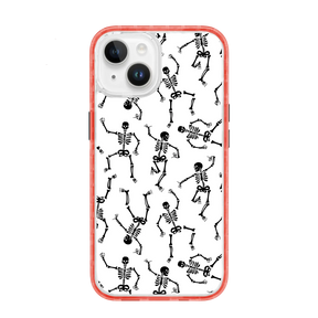 Black Dancing Skeletons | Halloween Series | Custom MagSafe Case Design for Apple iPhone 14 Series