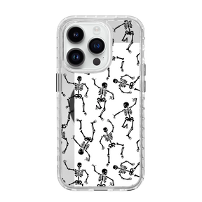 Black Dancing Skeletons | Halloween Series | Custom MagSafe Case Design for Apple iPhone 14 Series
