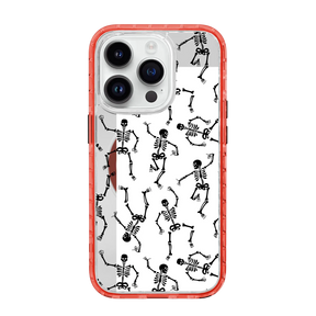 Black Dancing Skeletons | Halloween Series | Custom MagSafe Case Design for Apple iPhone 14 Series