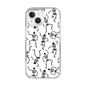 Black Dancing Skeletons | Halloween Series | Custom MagSafe Case Design for Apple iPhone 15 Series