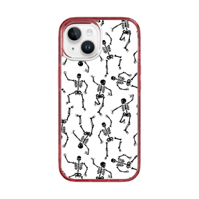 Black Dancing Skeletons | Halloween Series | Custom MagSafe Case Design for Apple iPhone 15 Series