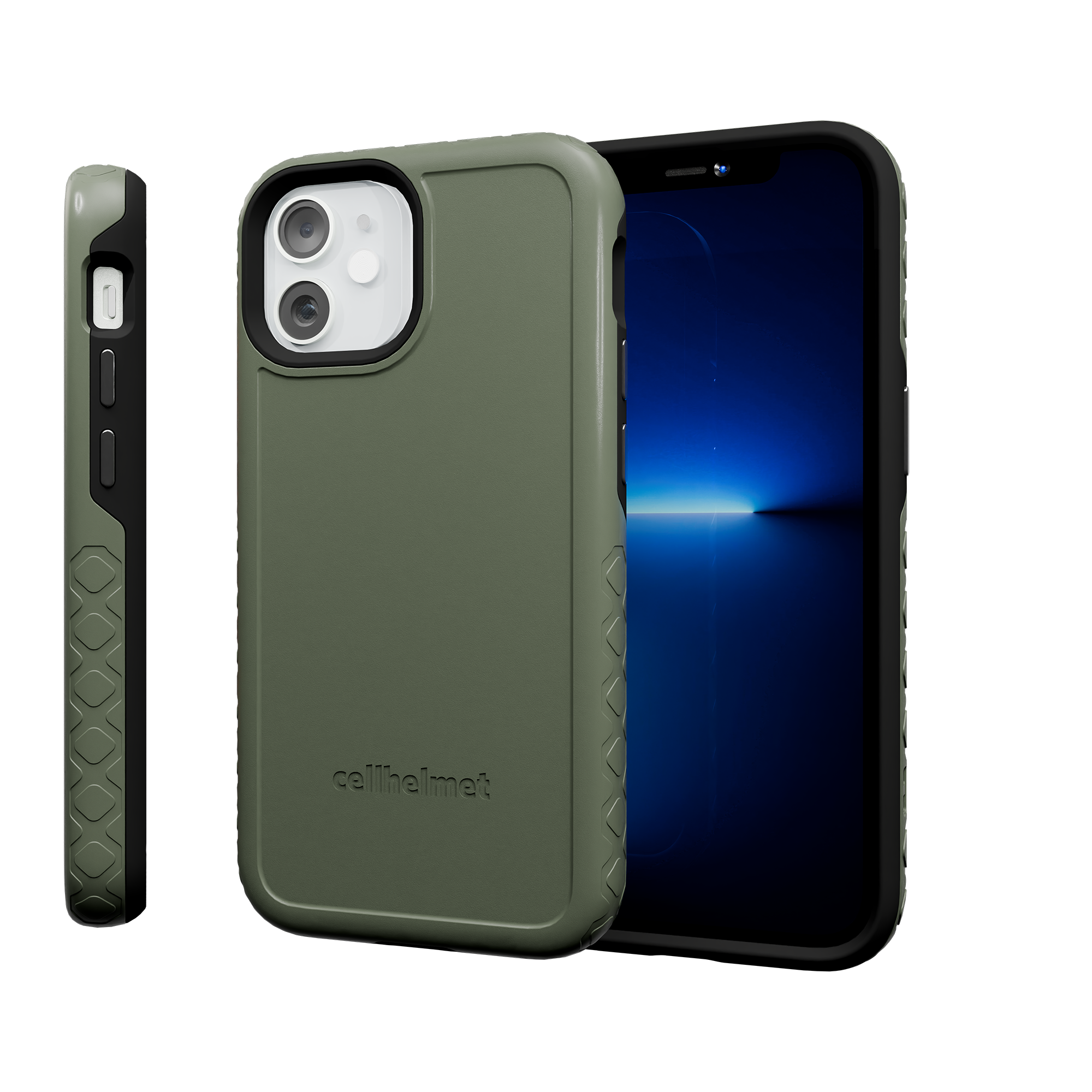 Dual Layer Case for Apple iPhone 12 Mini | Olive Drab Green | Fortitude Series