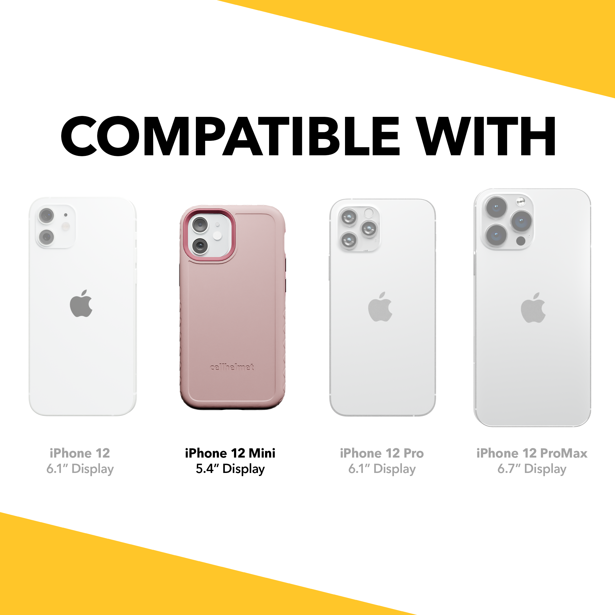 Dual Layer Case for Apple iPhone 12 Mini | Pink Magnolia | Fortitude Series