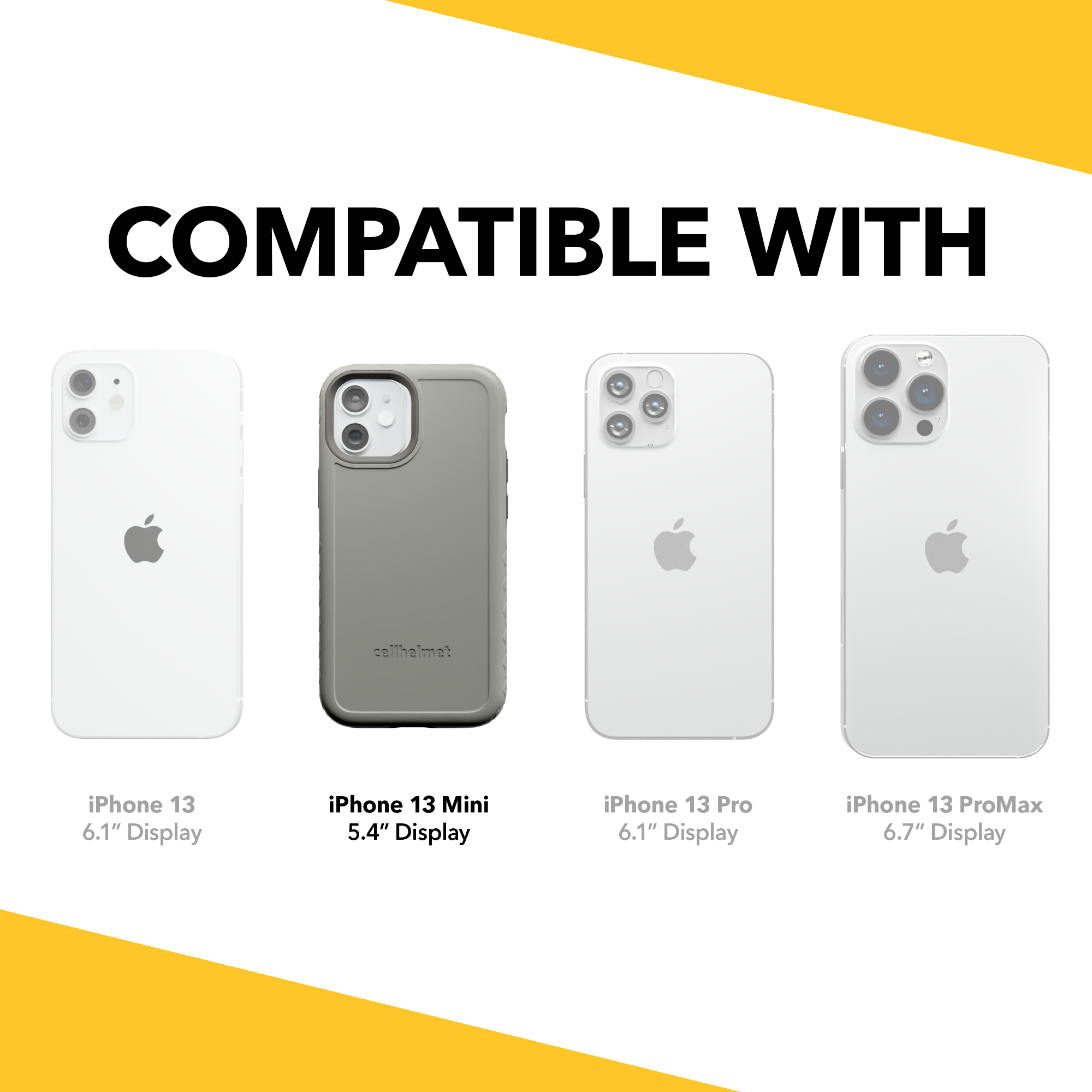 Dual Layer Case for Apple iPhone 13 Mini | Gray | Fortitude Series Gray
