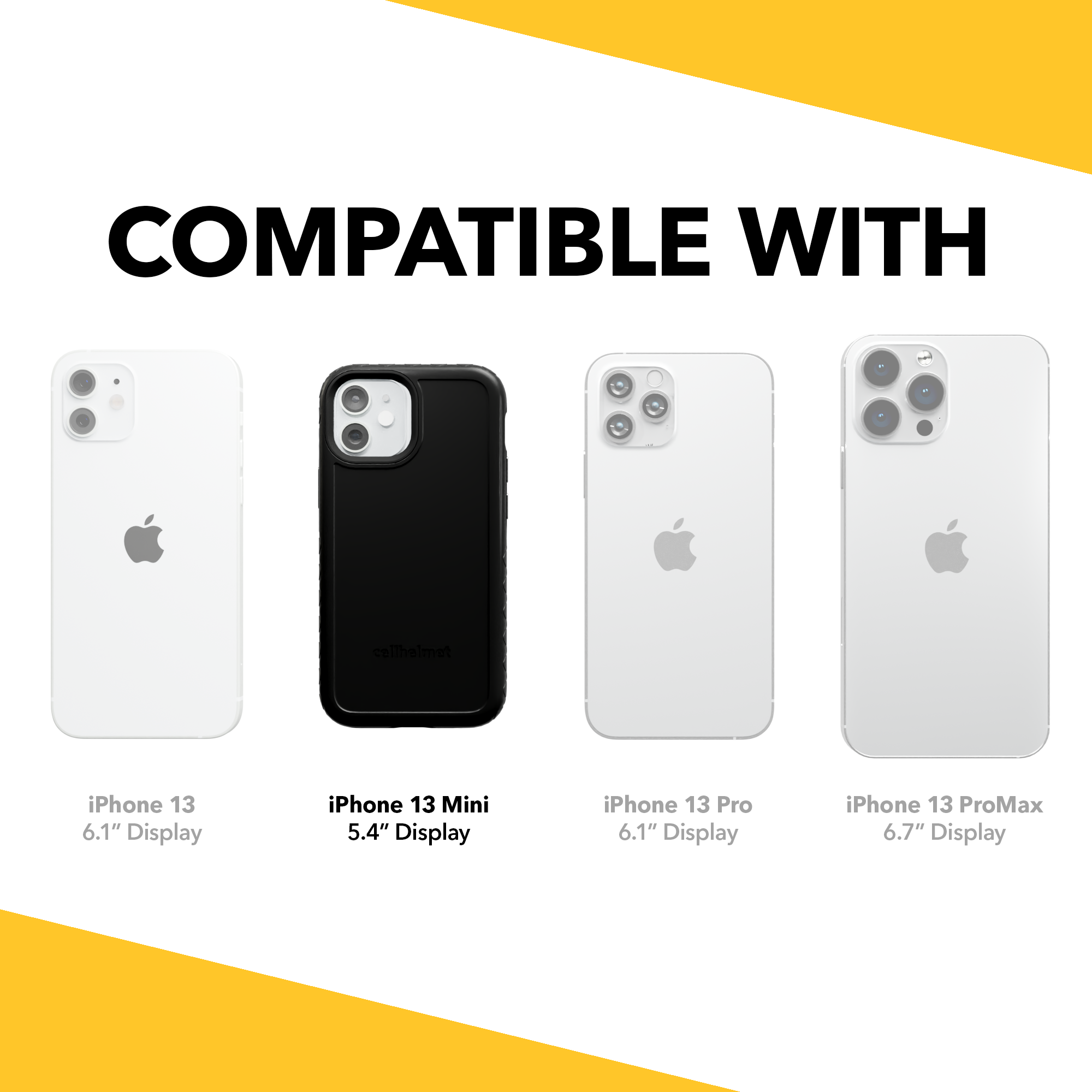 Dual Layer Case for Apple iPhone 13 Mini | Onyx Black | Fortitude Series Onyx Black