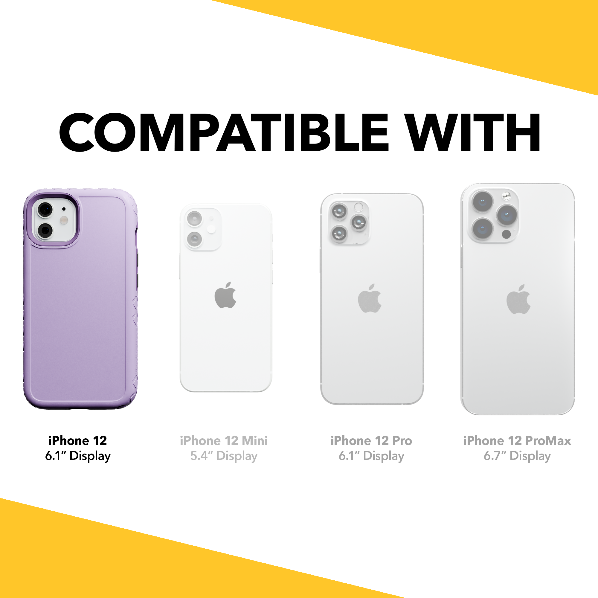Fortitude Series Case for iPhone 12/12 Pro (Lilac Blossom Purple)