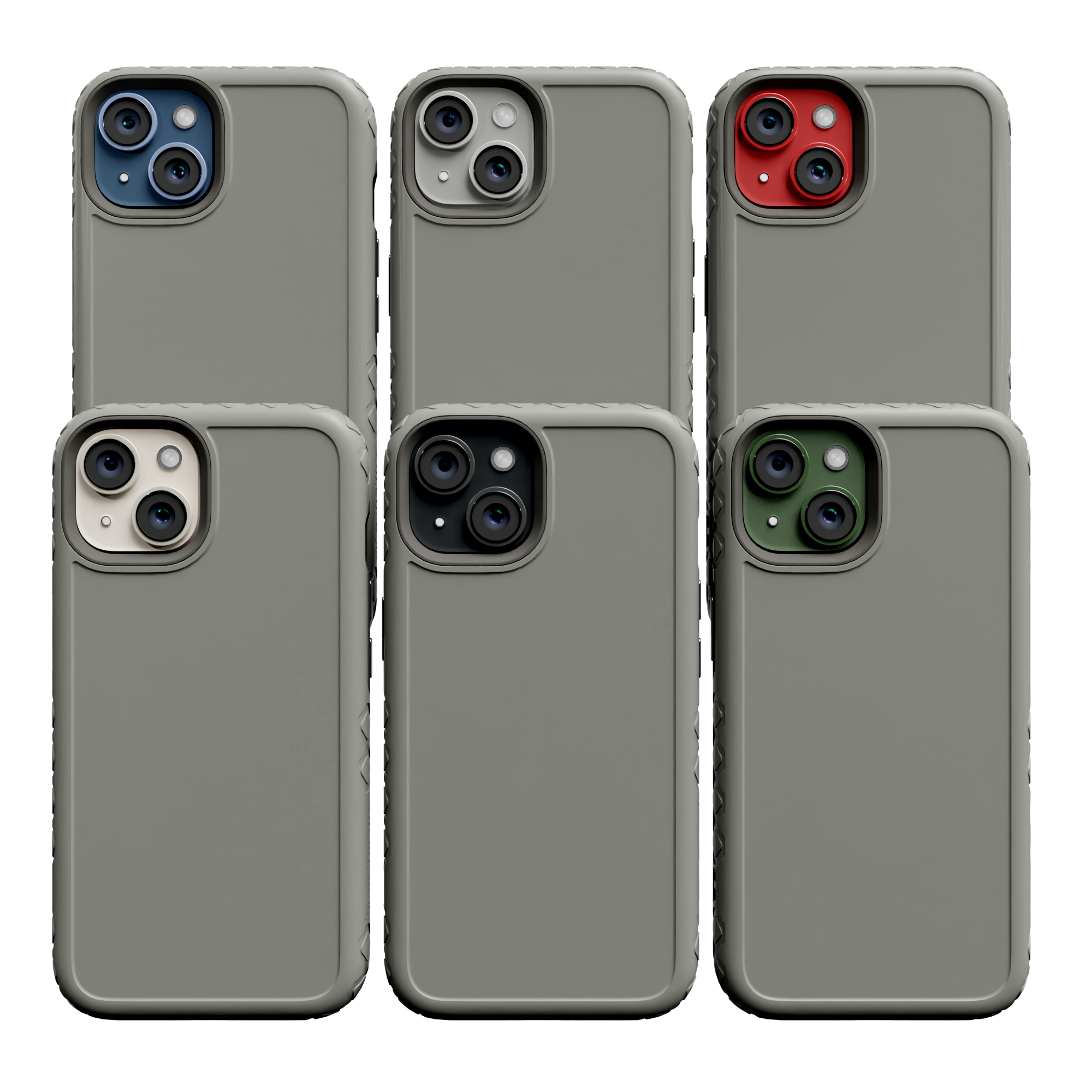 Dual Layer Case for Apple iPhone 13 | Gray | Fortitude Series Gray
