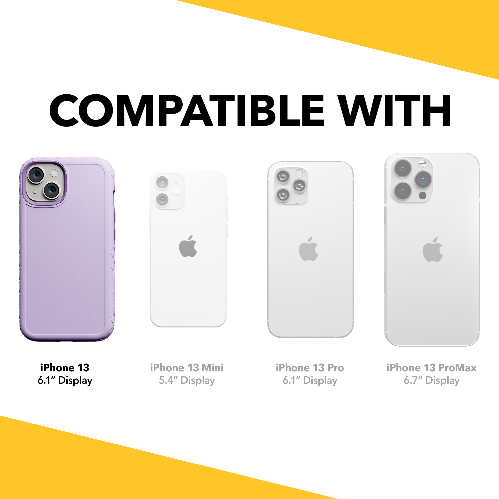 Dual Layer Case for Apple iPhone 13 | Lilac Blossom Purple | Fortitude Series