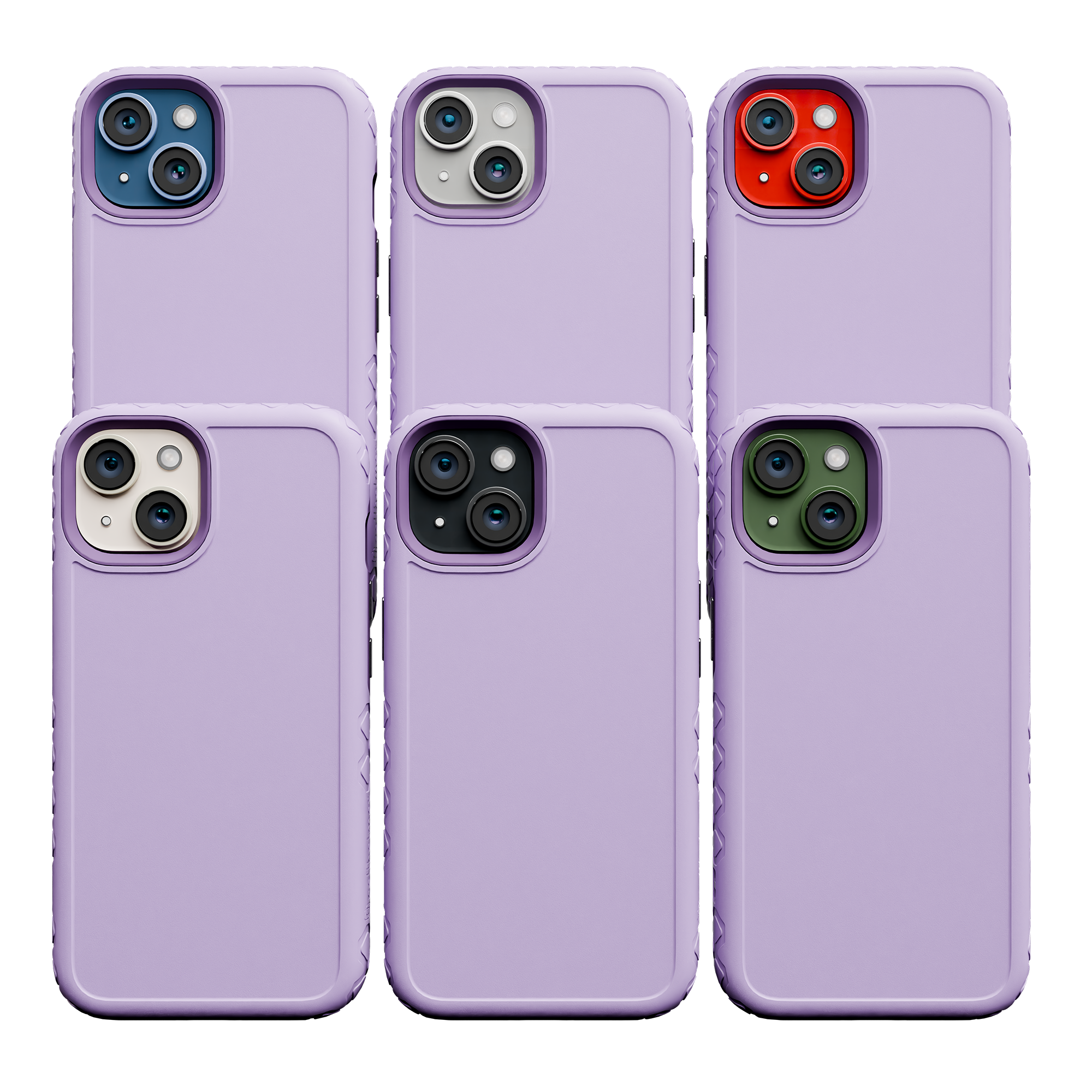 Dual Layer Case for Apple iPhone 13 | Lilac Blossom Purple | Fortitude Series
