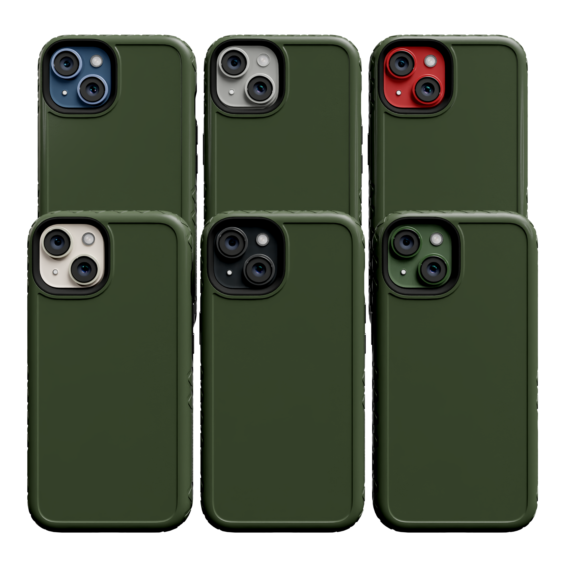 Dual Layer Case for Apple iPhone 13 | Olive Drab Green | Fortitude Series Olive Drab Green
