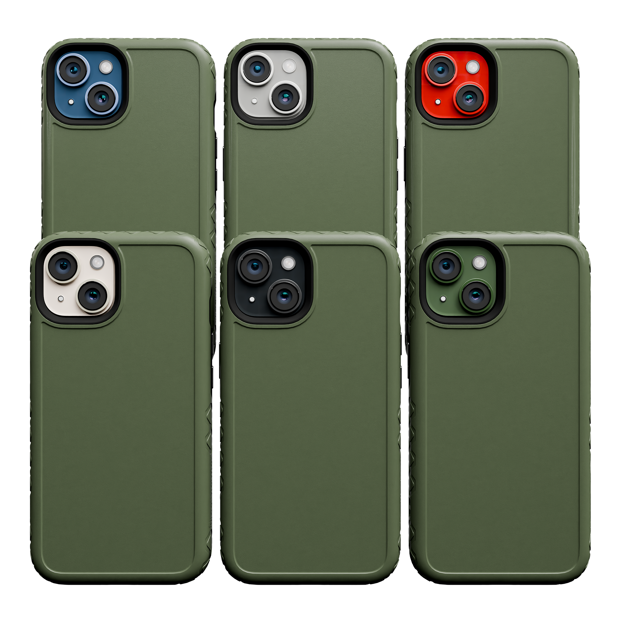 Dual Layer Case for Apple iPhone 13 | Olive Drab Green | Fortitude Series
