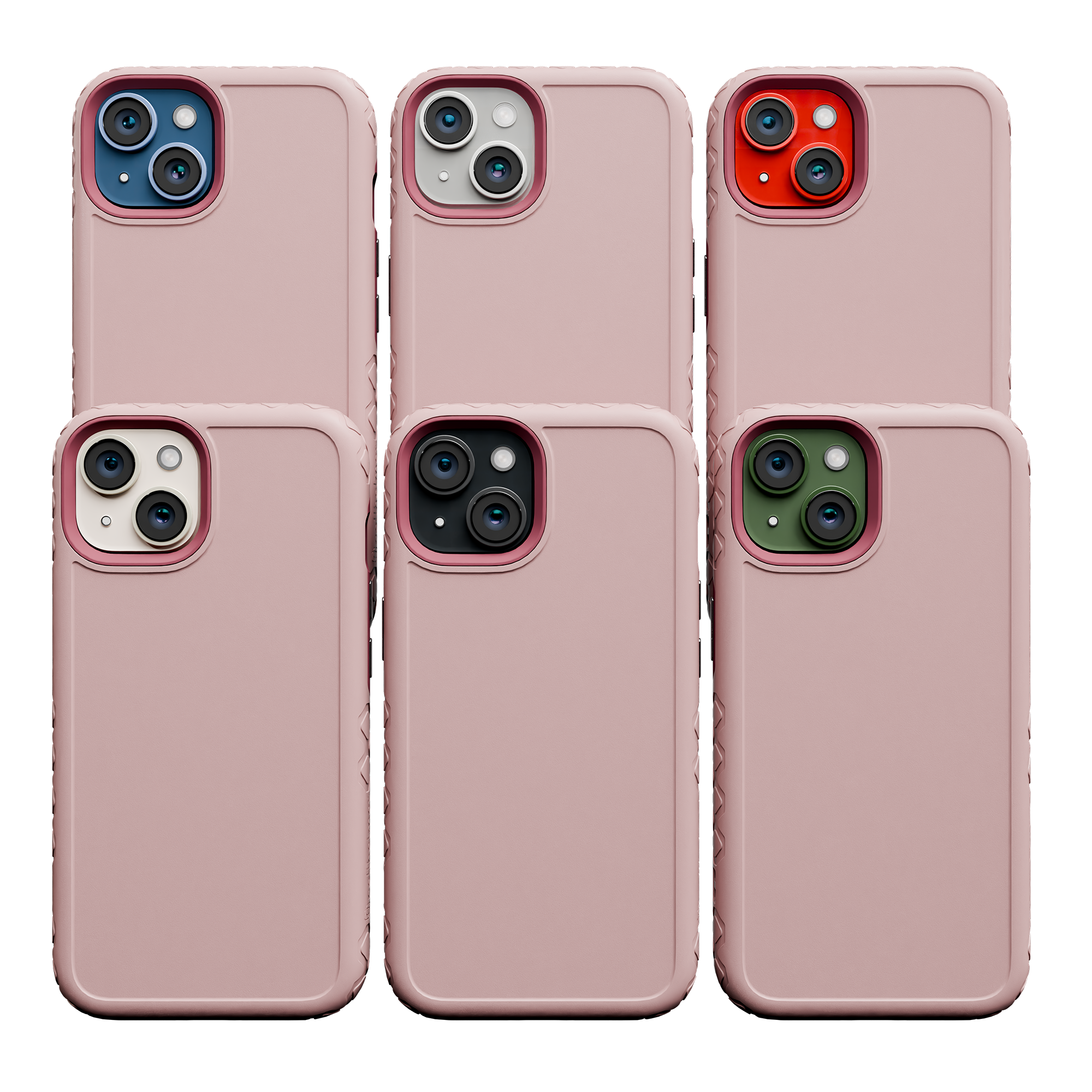 Dual Layer Case for Apple iPhone 13 | Pink Magnolia | Fortitude Series