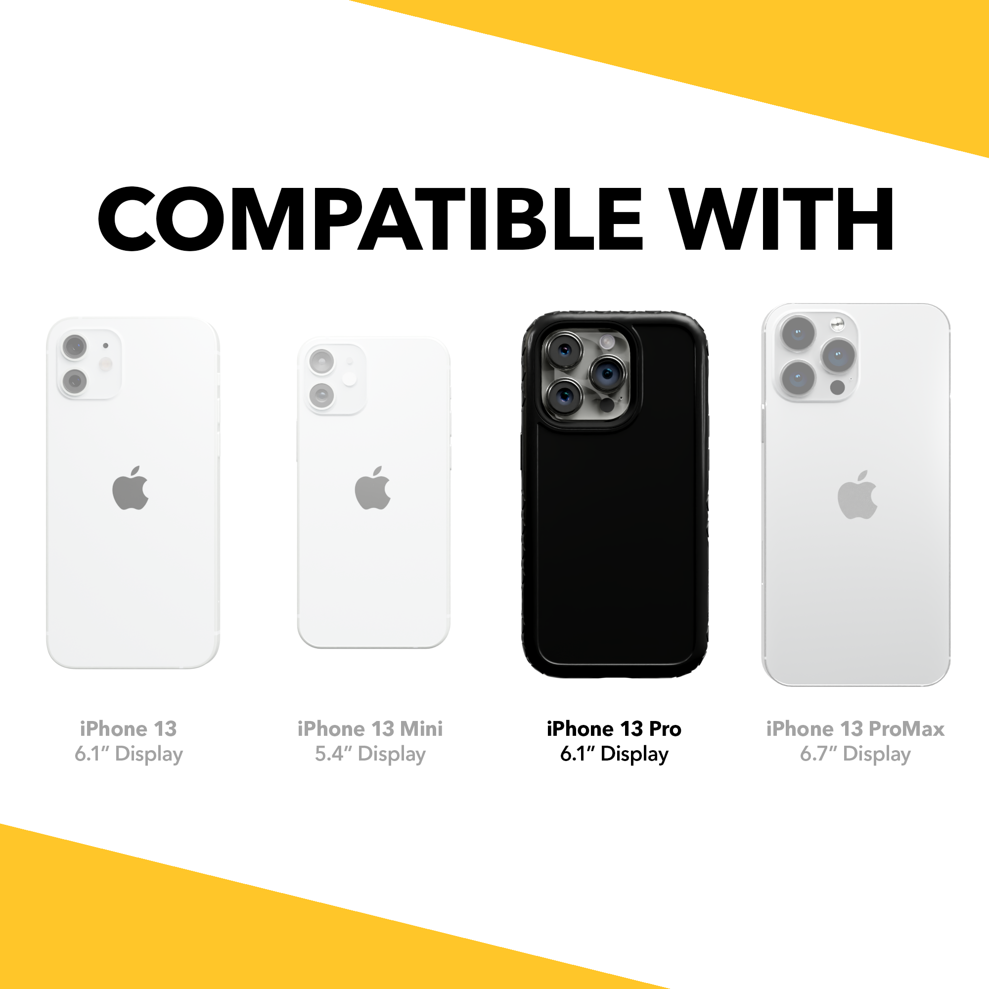 Dual Layer Case for Apple iPhone 13 Pro | Onyx Black | Fortitude Series Onyx Black