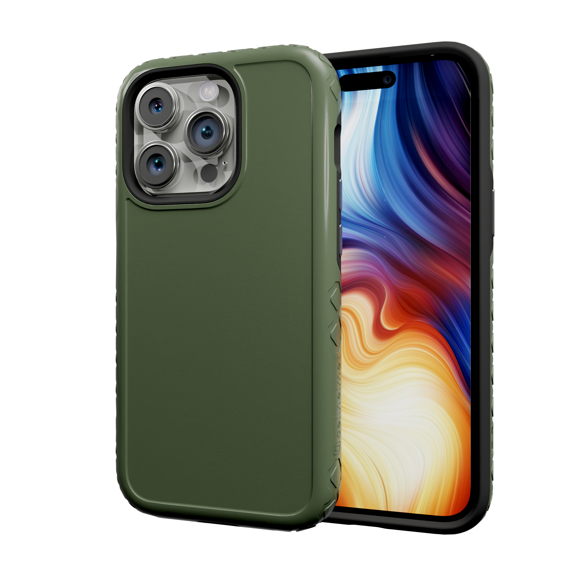 Dual Layer Case for Apple iPhone 13 Pro | Olive Drab Green | Fortitude Series Olive Drab Green