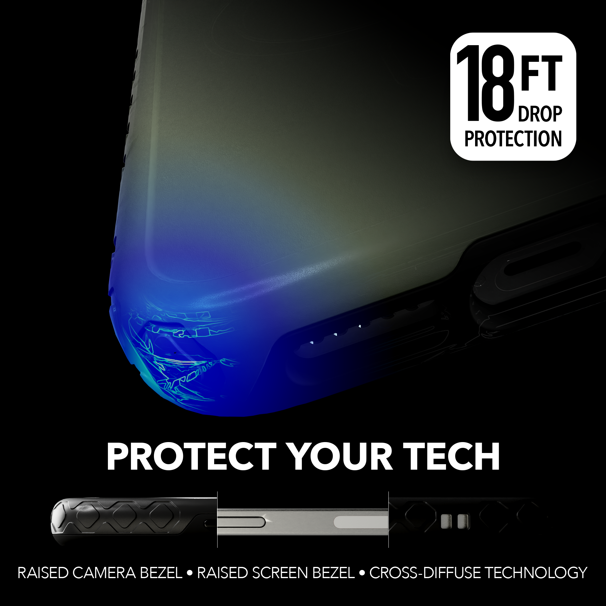Labilus Custodia Tattica Per IPhone 12 Mini (5,4") | Serie Rugged Shield | TPU Spesso 2,8mm | Verde Militare | Antiurto
