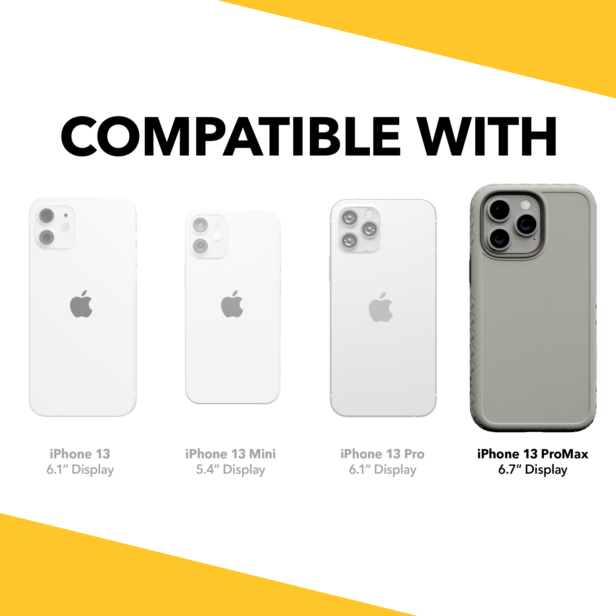 Dual Layer Case for Apple iPhone 13 Pro Max | Gray | Fortitude Series