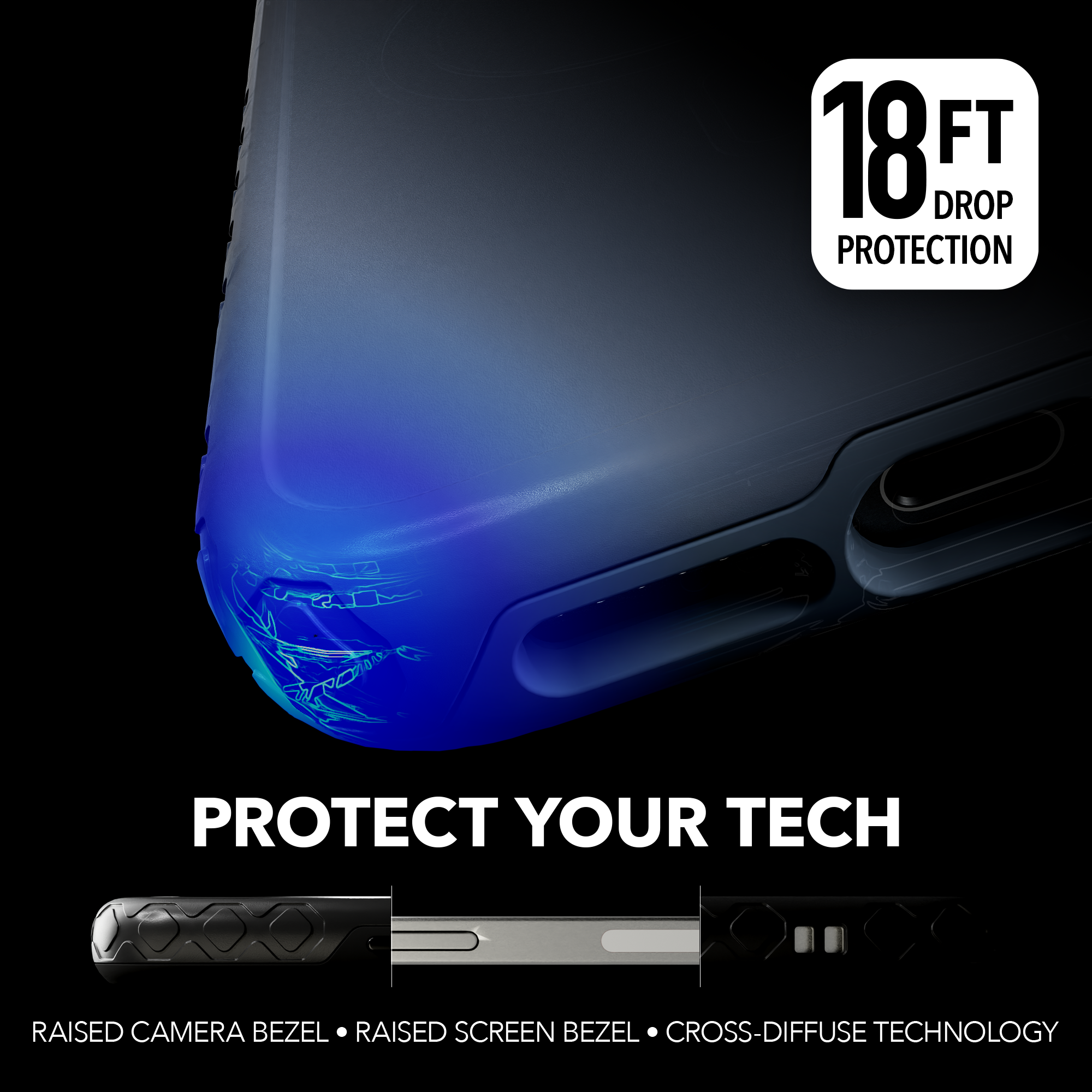 Dual Layer Case for Apple iPhone 13 Pro Max | Slate Blue | Fortitude Series
