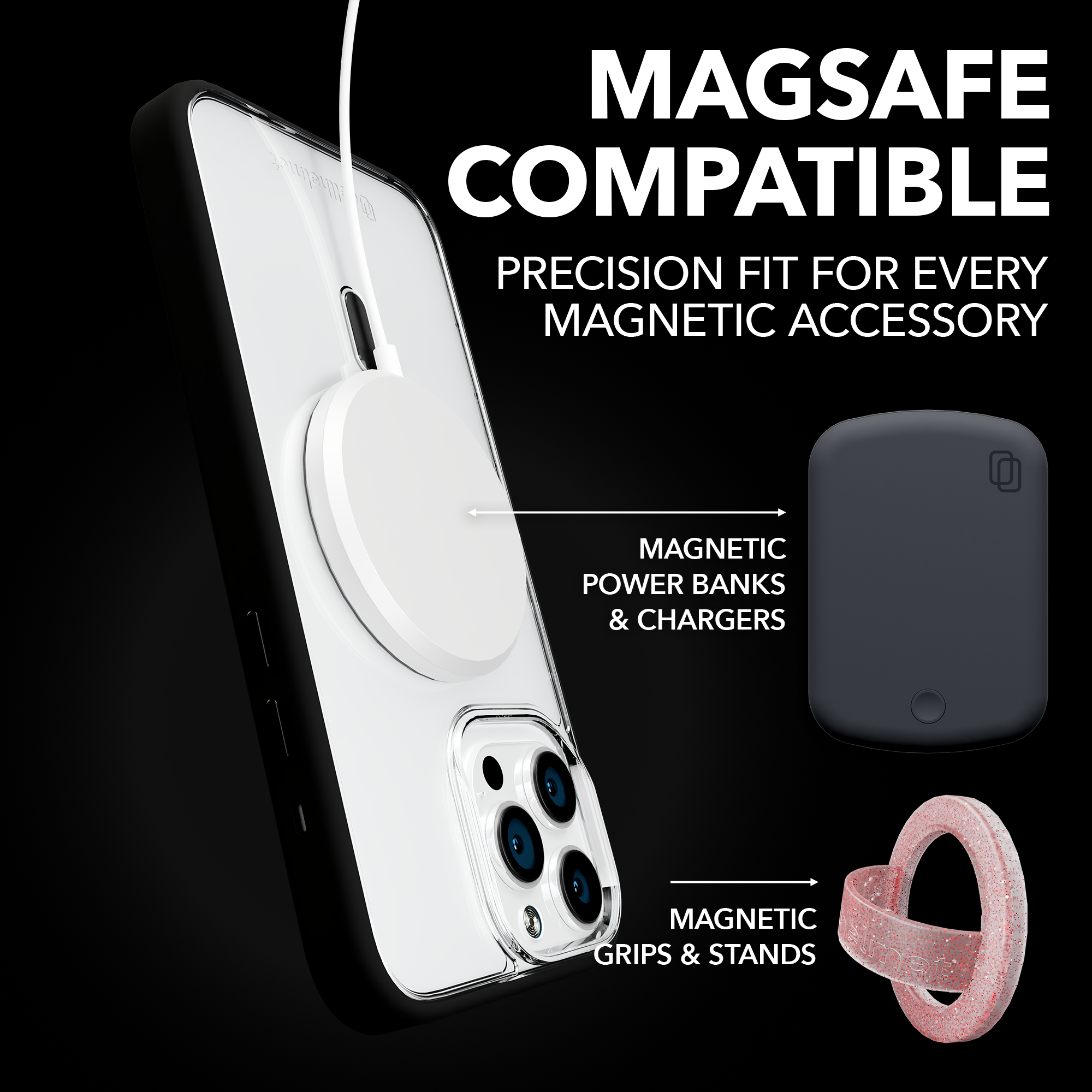 MagSafe® Case for Apple iPhone 12 Pro Max | Crystal Clear | Magnitude Series