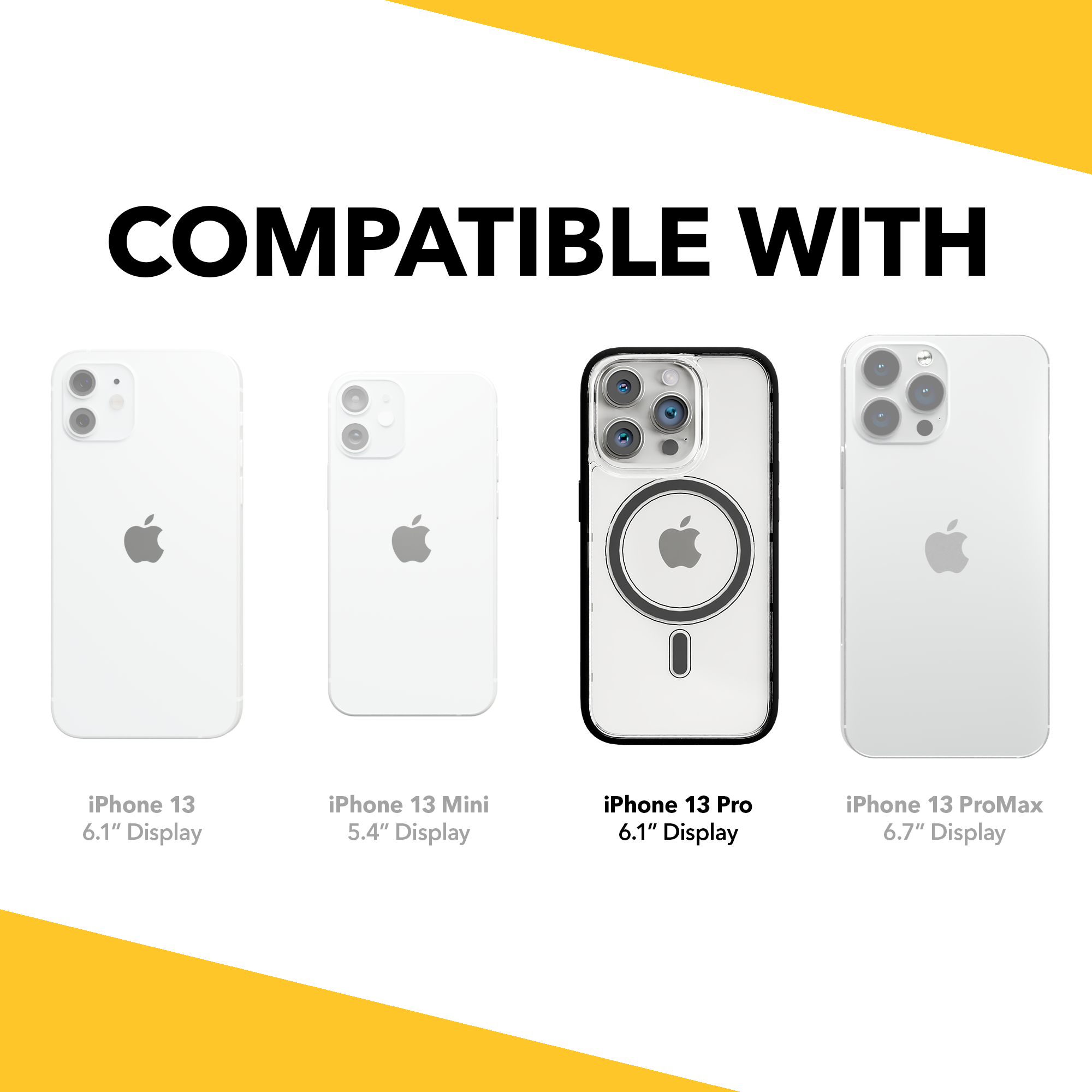 MagSafe® Case for Apple iPhone 13 Pro | Crystal Clear | Magnitude Series