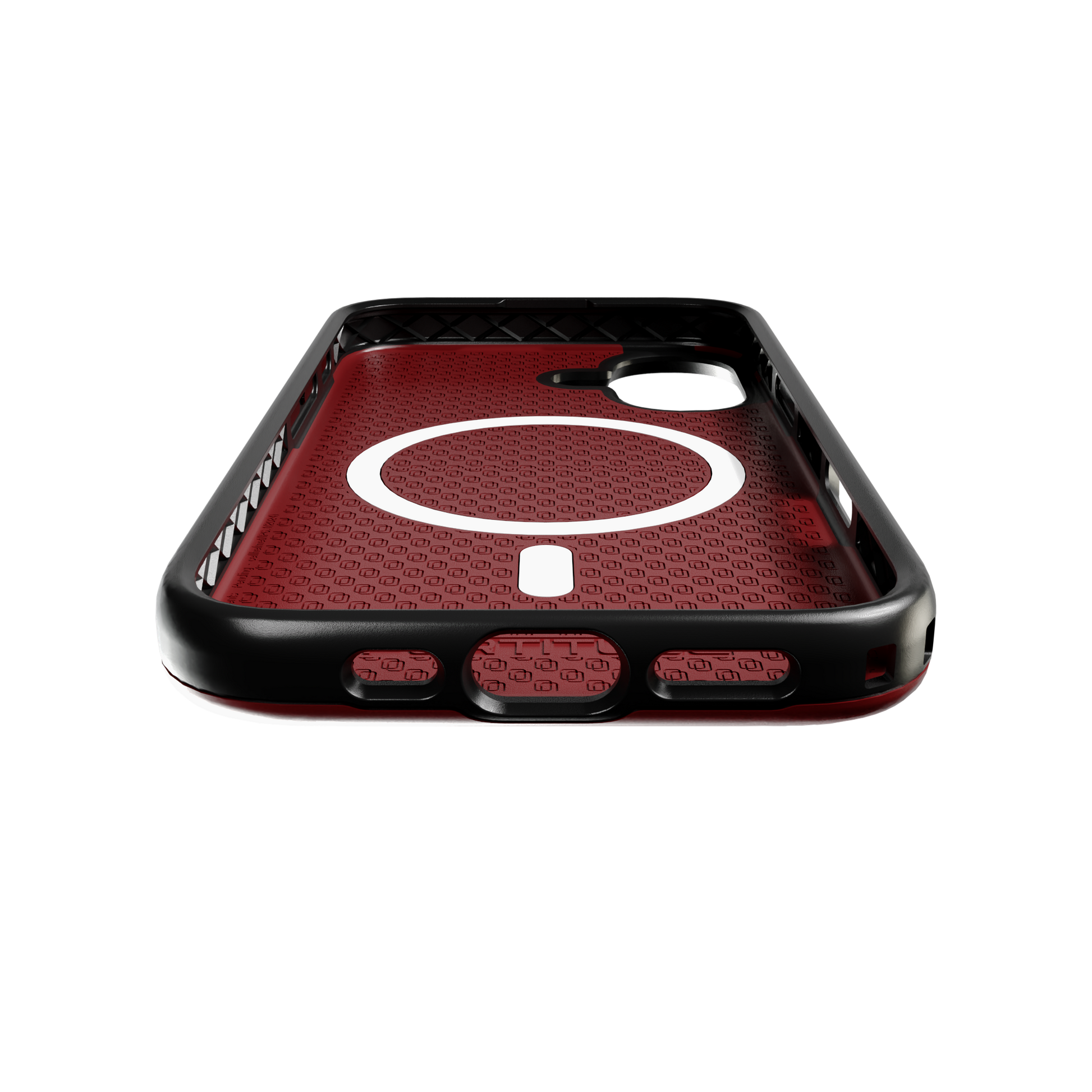Shock-Absorbent MagSafe® Case for Apple iPhone 16 | Lava Red | Fortitude Series Lava Red