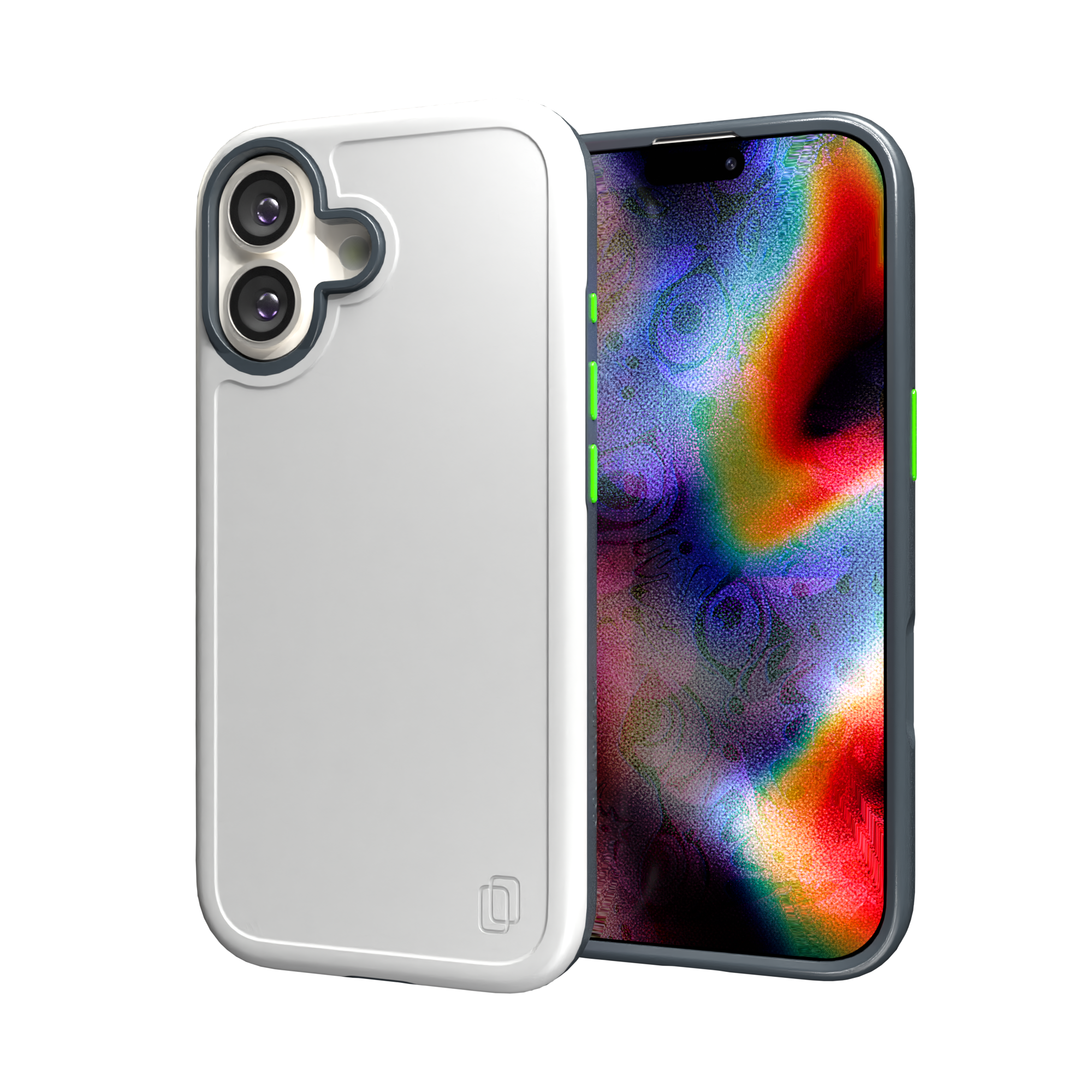 Shock-Absorbent MagSafe® Case for Apple iPhone 17 in Hyper Slate | Fortitude Series None / None / Hyper Slate
