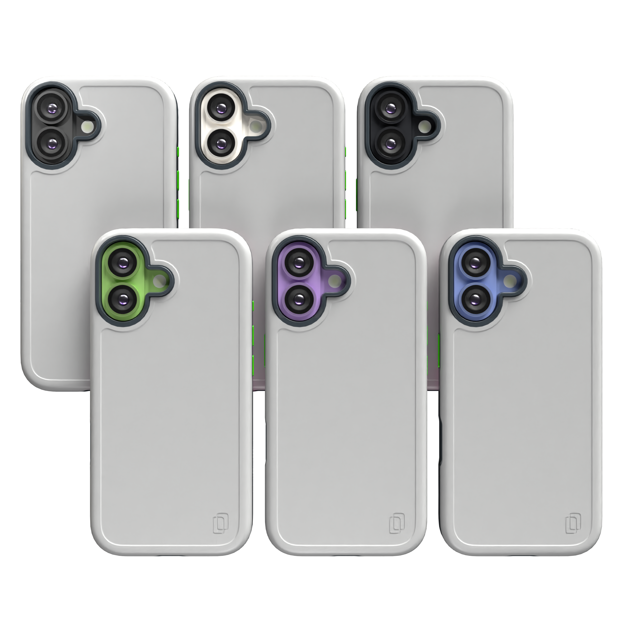 Shock-Absorbent MagSafe® Case for Apple iPhone 17 in Hyper Slate | Fortitude Series None / None / Hyper Slate