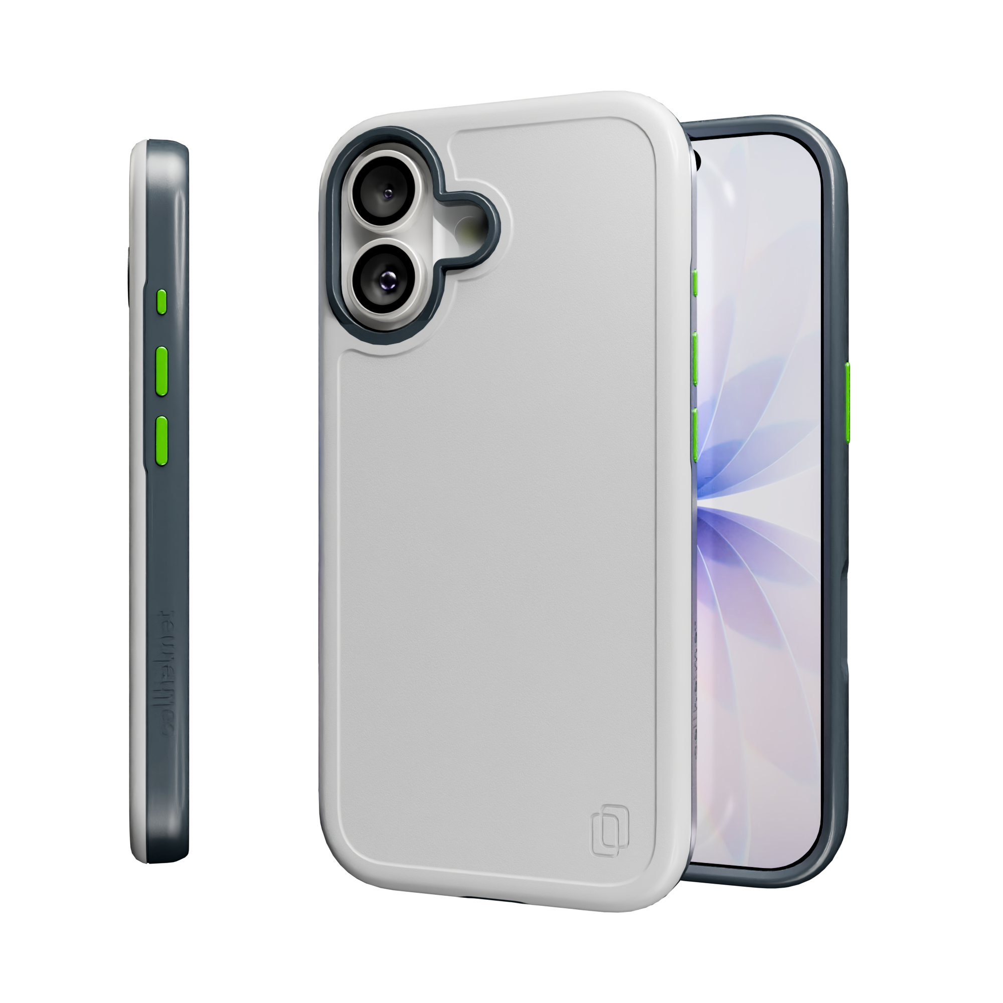 Shock-Absorbent MagSafe® Case for Apple iPhone 17 in Hyper Slate | Fortitude Series None / None / Hyper Slate