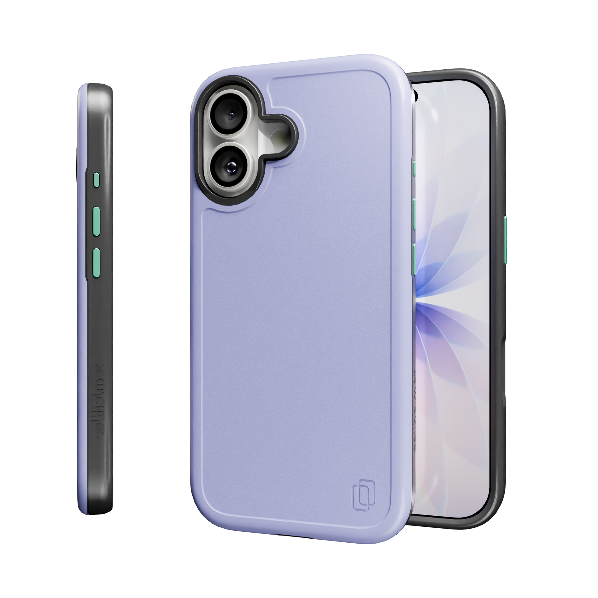 Shock-Absorbent MagSafe® Case for Apple iPhone 17 in Coastal Lilac | Fortitude Series None / None / Coastal Lilac