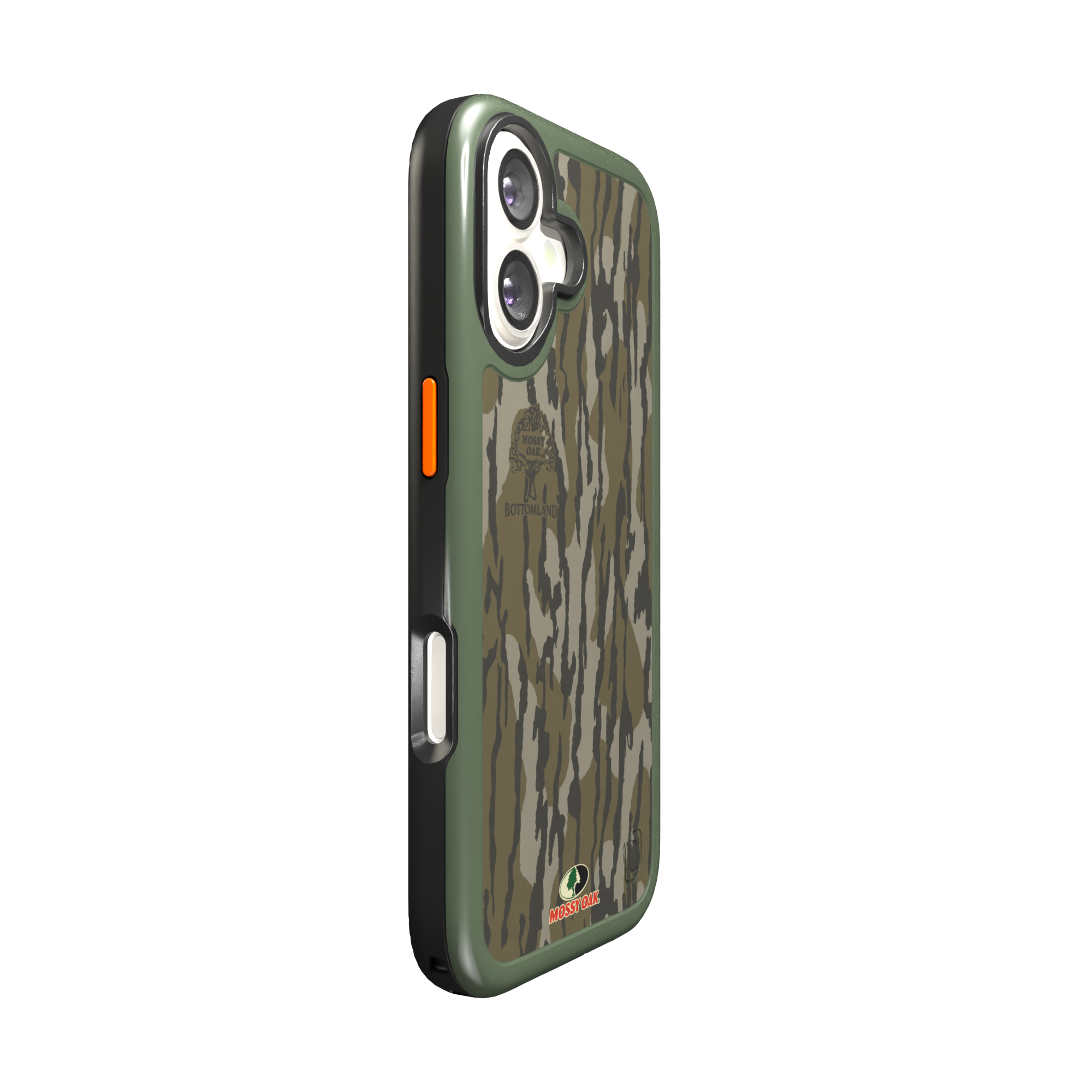 Shock-Absorbent MagSafe® Case for Apple iPhone 17 in Mossy Oak Bottomland Camo | Fortitude Series None / None / Bottomlands