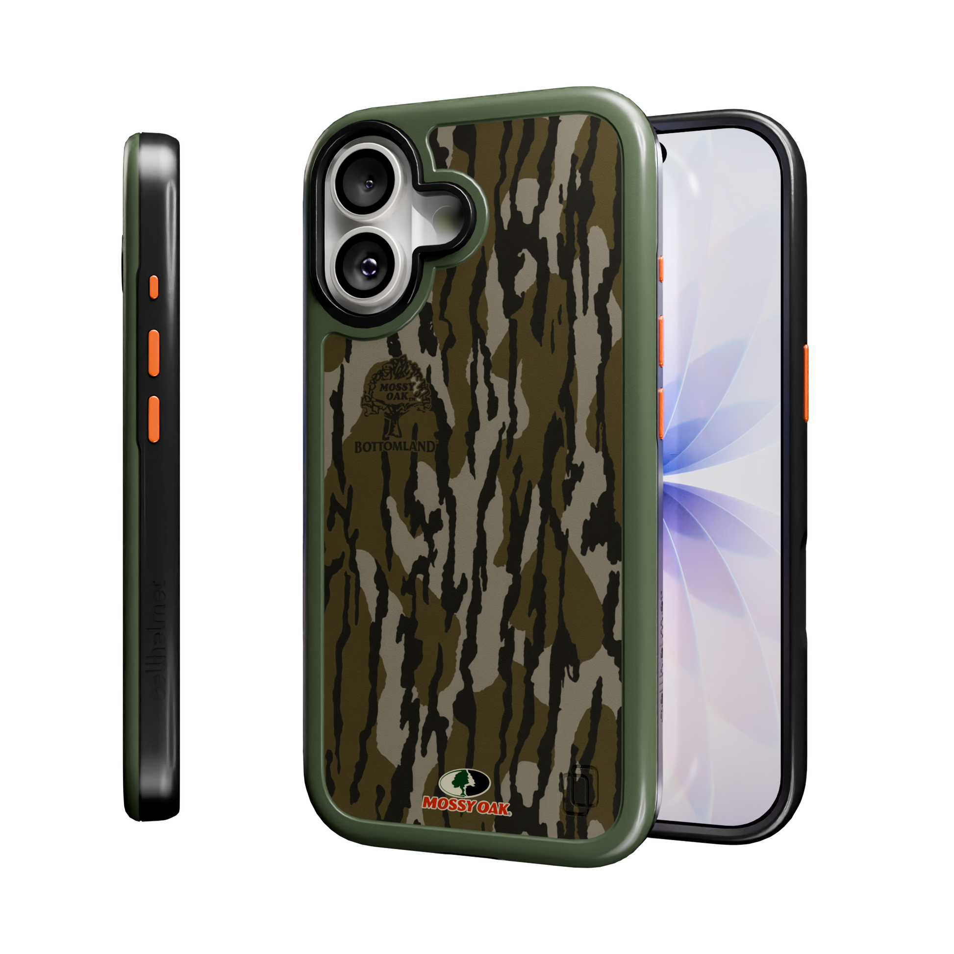 Shock-Absorbent MagSafe® Case for Apple iPhone 17 in Mossy Oak Bottomland Camo | Fortitude Series None / None / Bottomland