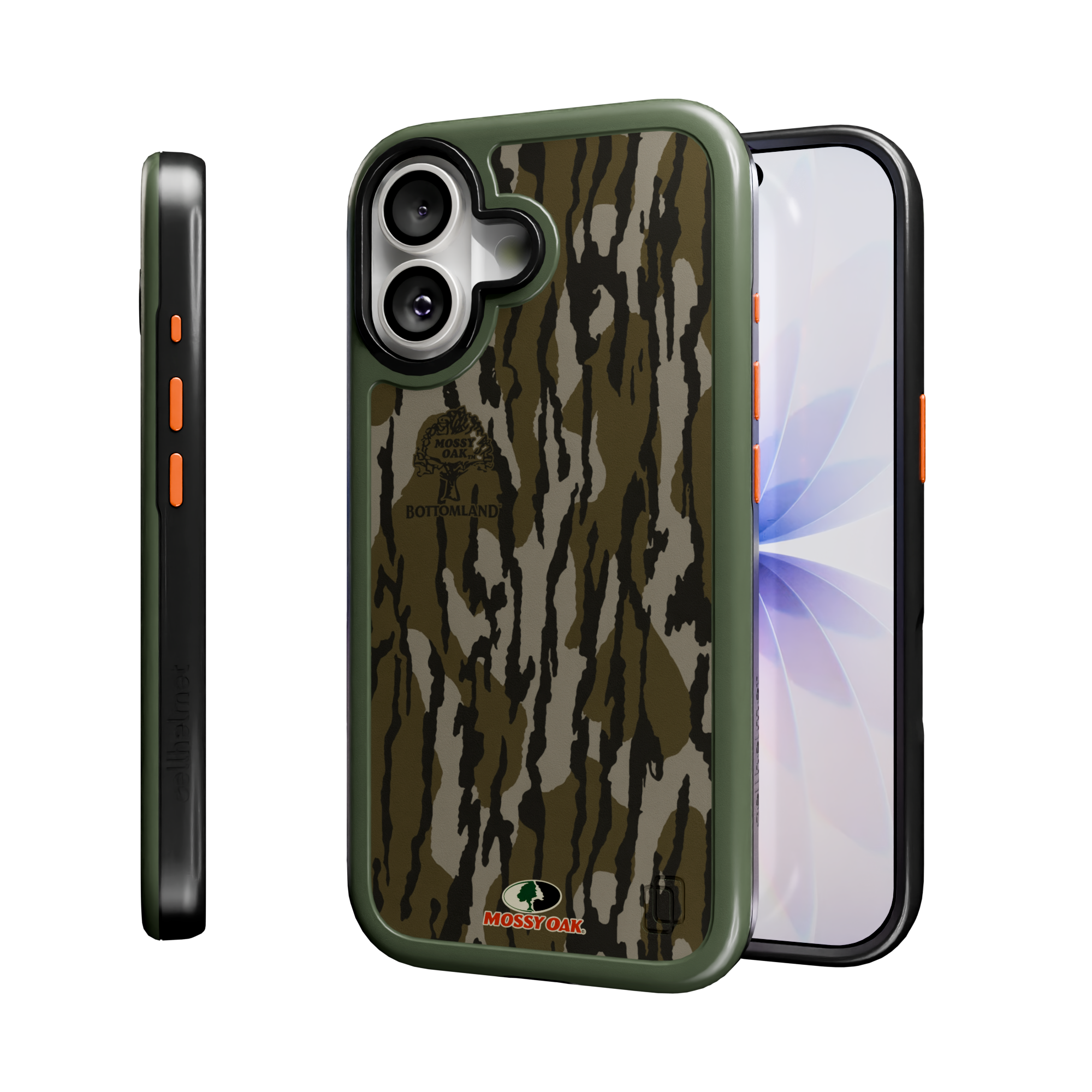 Shock-Absorbent MagSafe® Case for Apple iPhone 17 in Mossy Oak Bottomland Camo | Fortitude Series None / None / Bottomland