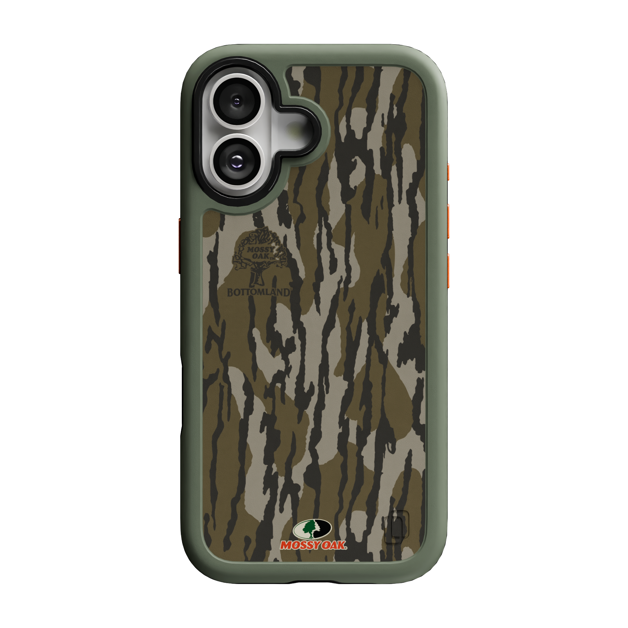 Shock-Absorbent MagSafe® Case for Apple iPhone 17 in Mossy Oak Bottomland Camo | Fortitude Series None / None / Bottomland