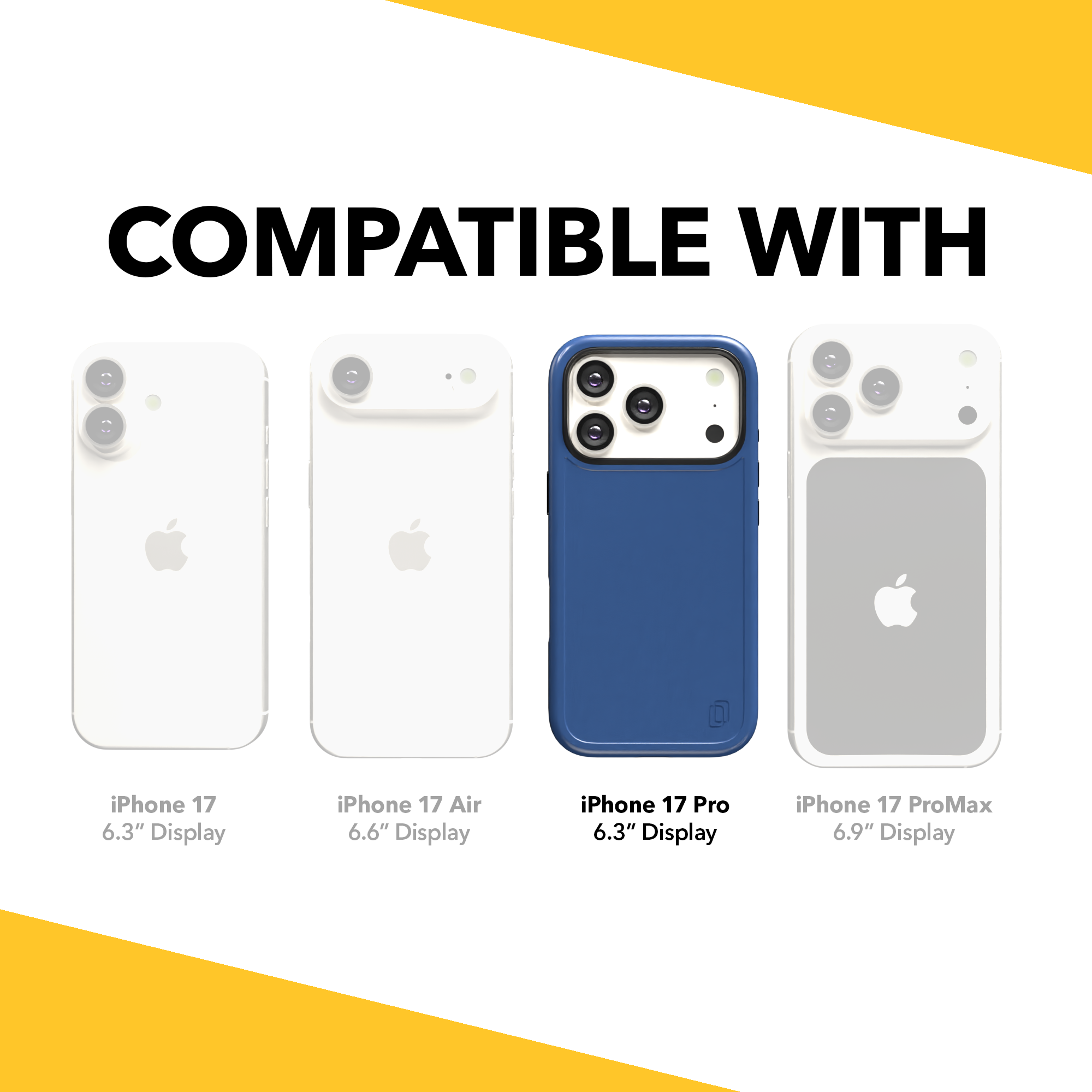 Shock-Absorbent MagSafe® Case for Apple iPhone 17 Pro in Bermuda Blue | Fortitude Series None / None / Bermuda Blue