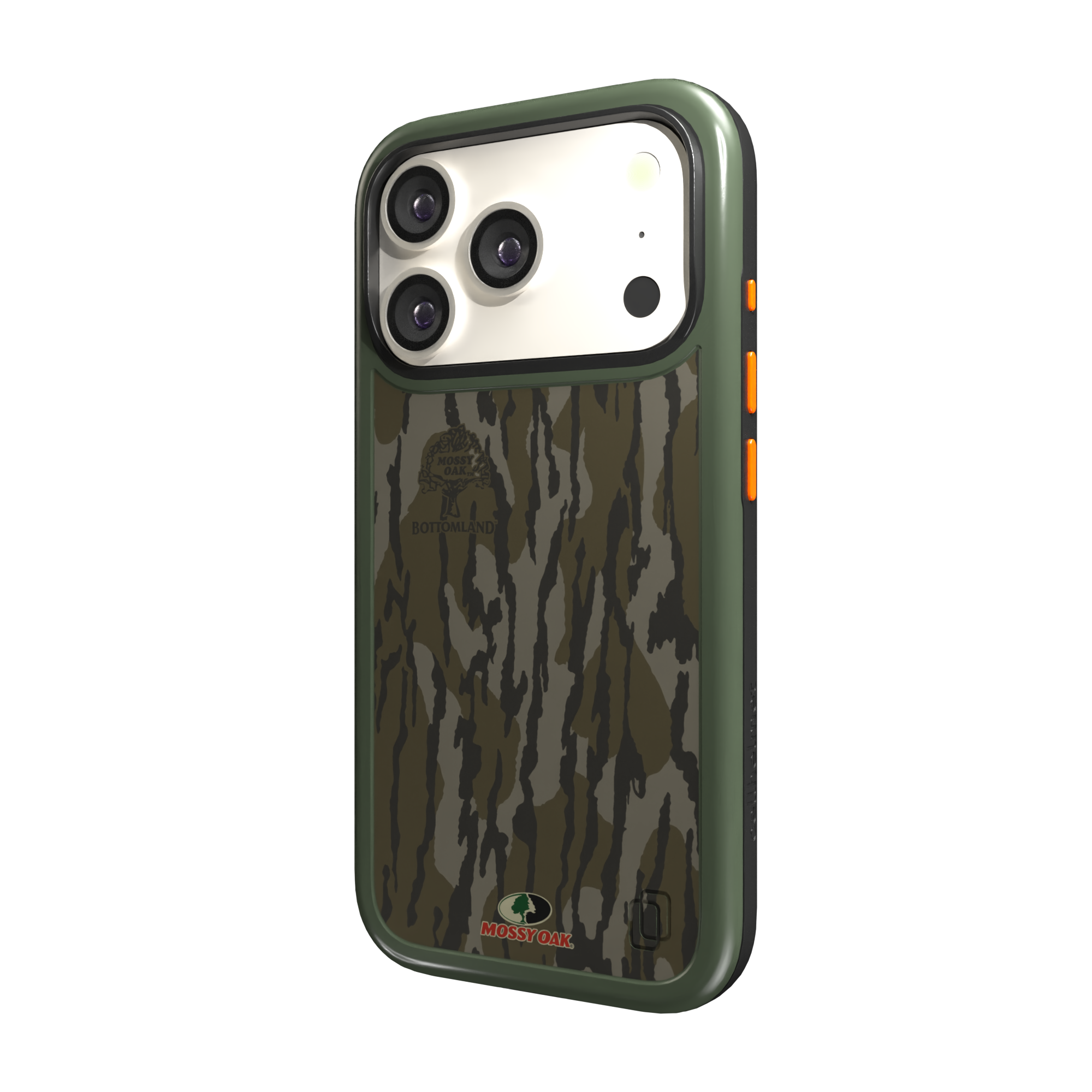 Shock-Absorbent MagSafe® Case for Apple iPhone 17 Pro in Mossy Oak Bottomland Camo | Fortitude Series None / None / Bottomlands