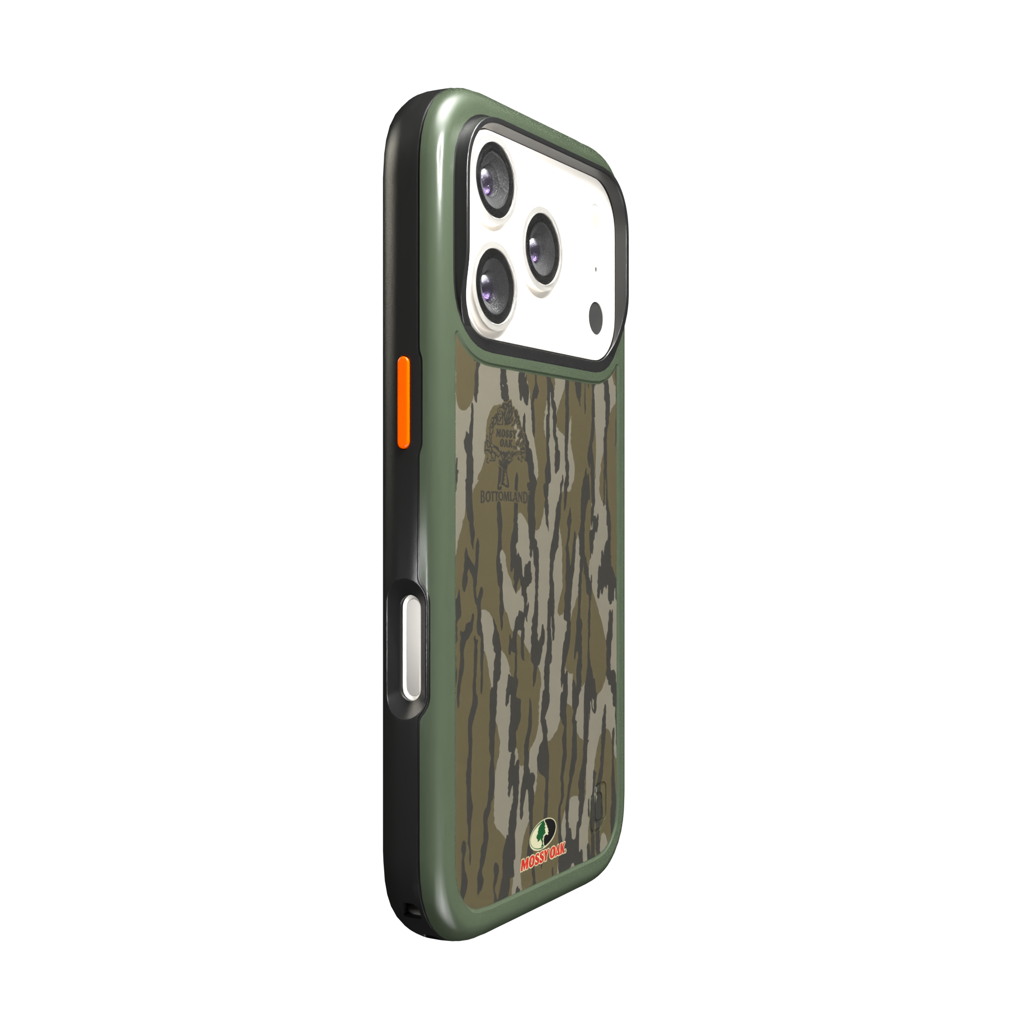 Shock-Absorbent MagSafe® Case for Apple iPhone 17 Pro in Mossy Oak Bottomland Camo | Fortitude Series None / None / Bottomlands