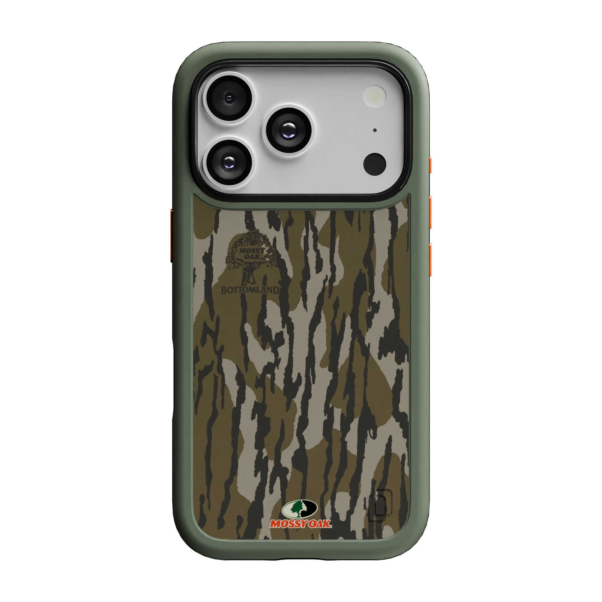 Shock-Absorbent MagSafe® Case for Apple iPhone 17 Pro in Mossy Oak Bottomland Camo | Fortitude Series None / None / Bottomland