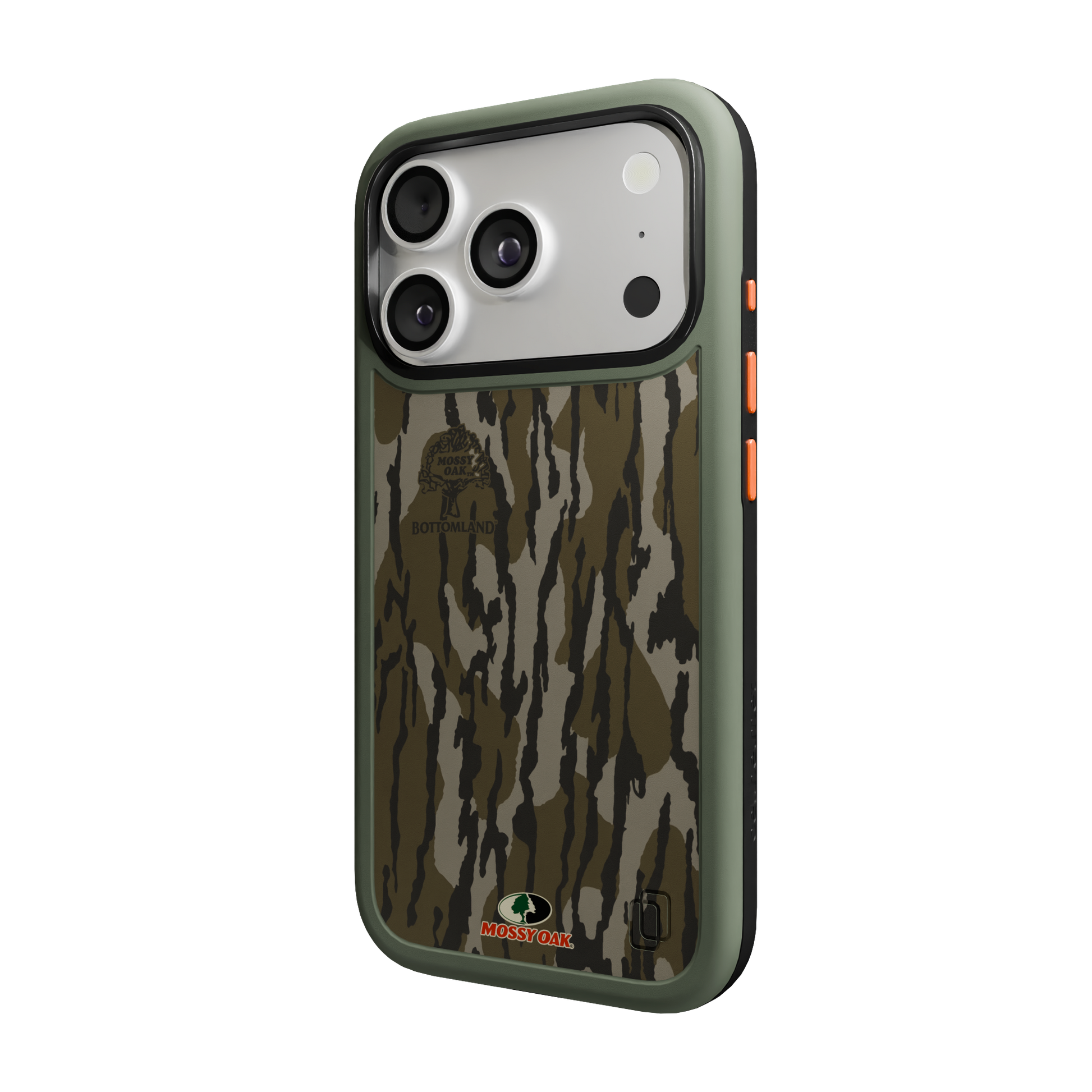 Shock-Absorbent MagSafe® Case for Apple iPhone 17 Pro in Mossy Oak Bottomland Camo | Fortitude Series None / None / Bottomland