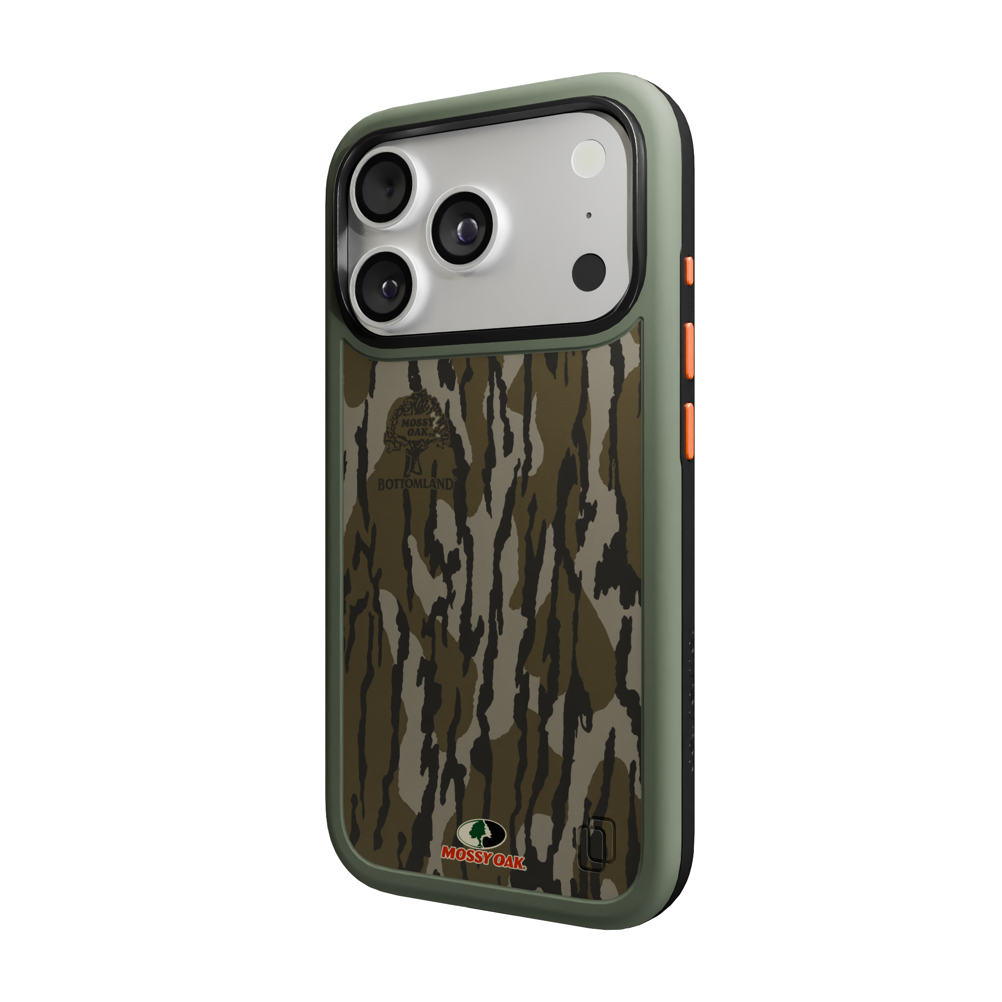 Shock-Absorbent MagSafe® Case for Apple iPhone 17 Pro in Mossy Oak Bottomland Camo | Fortitude Series None / None / Bottomland