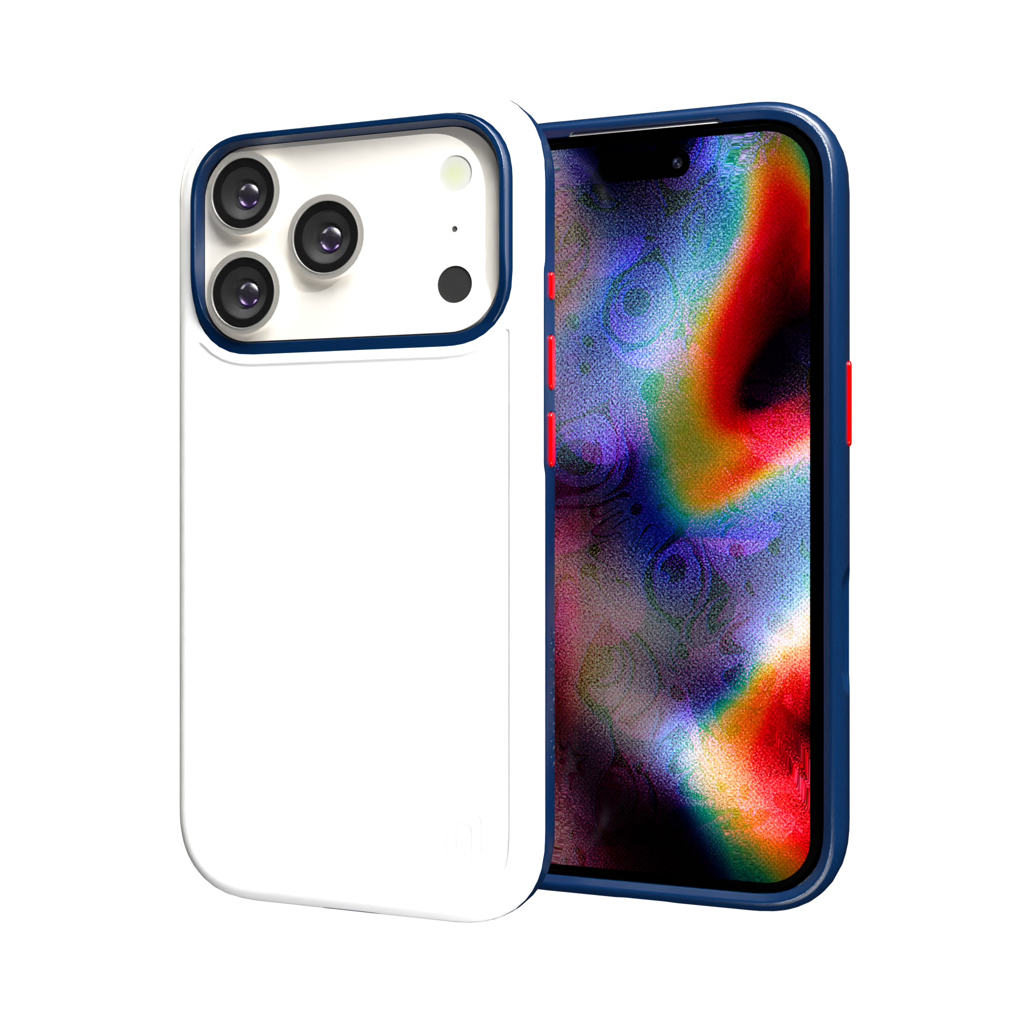 Shock-Absorbent MagSafe® Case for Apple iPhone 17 Pro in Red, White & Blue | Fortitude Series None / None / Americana