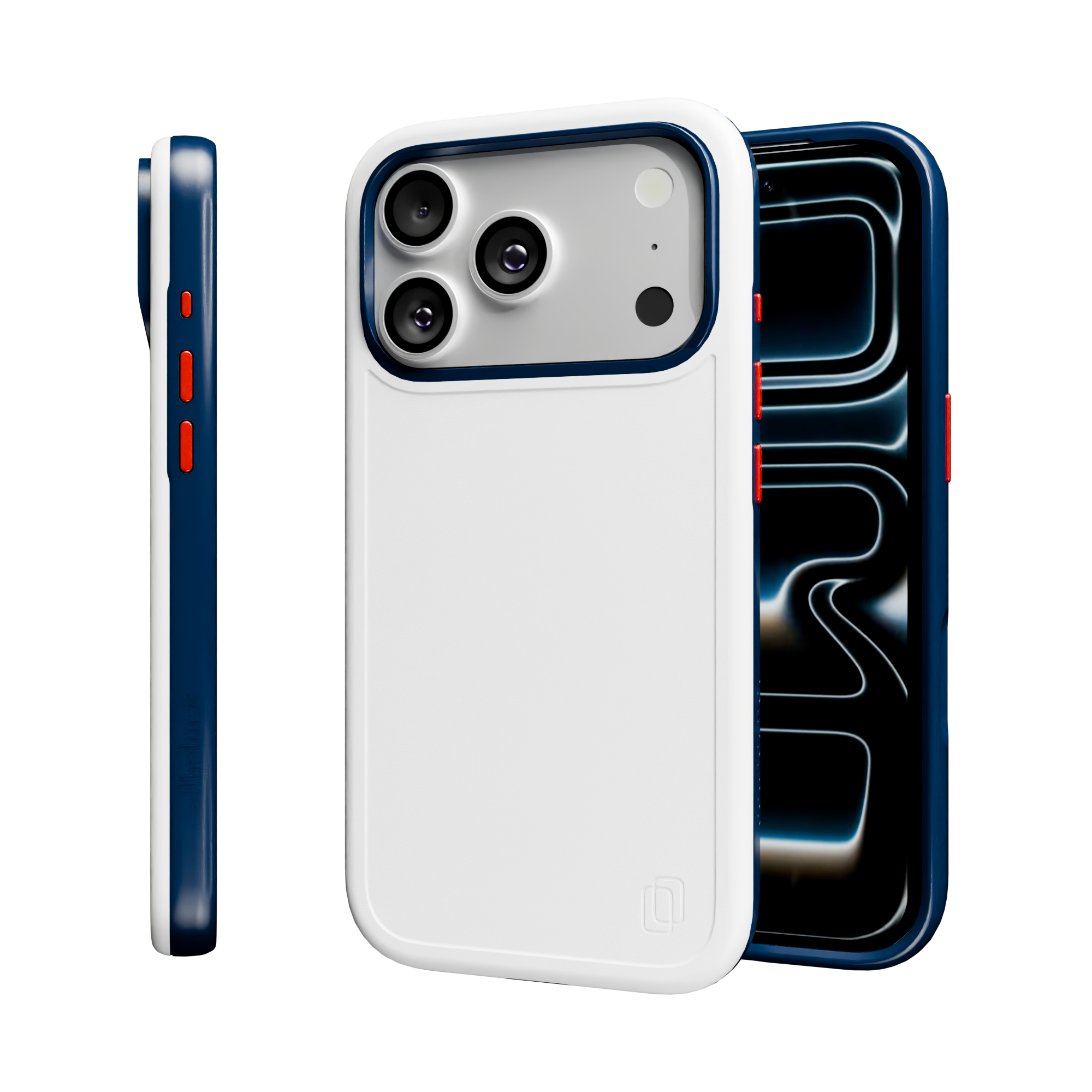 Shock-Absorbent MagSafe® Case for Apple iPhone 17 Pro in Red, White & Blue | Fortitude Series None / None / Americana