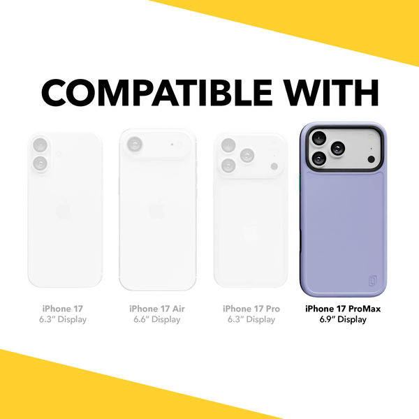 iPhone 17 Pro Max Shockproof Case, Coastal Lilac