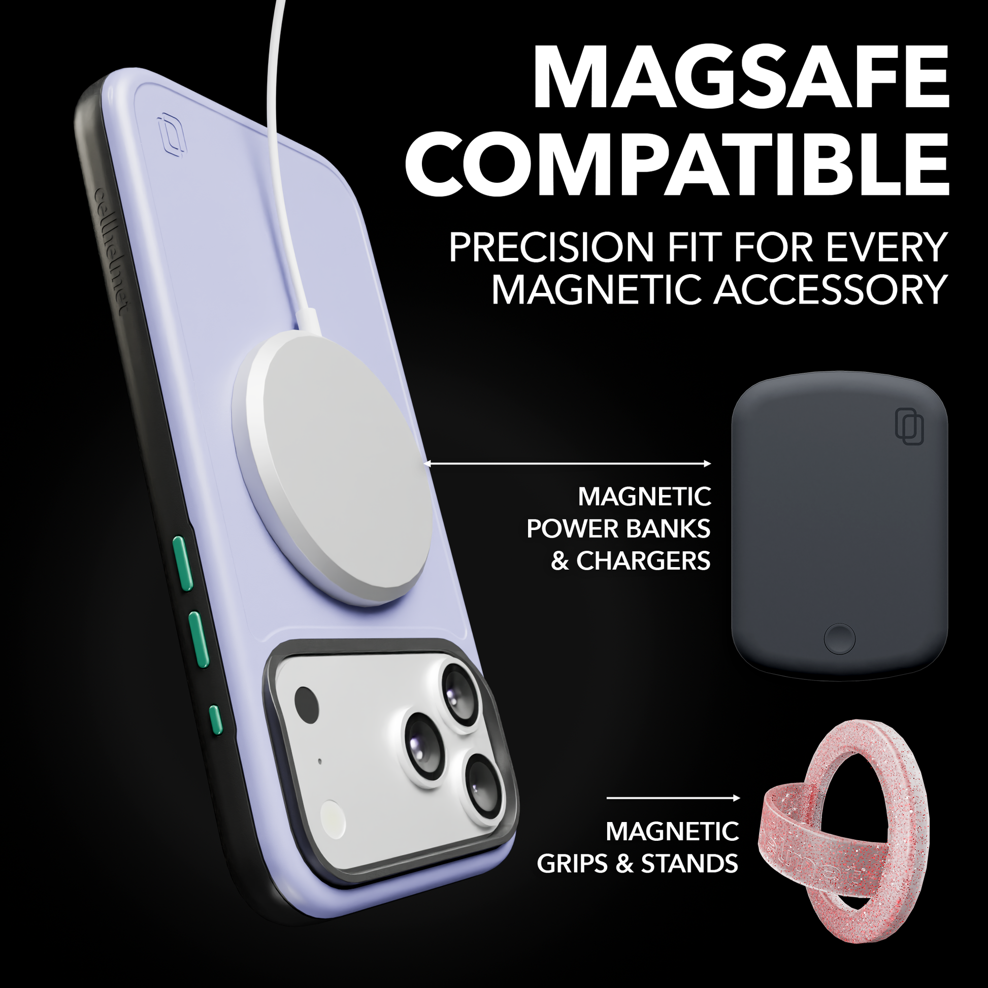 Shock-Absorbent MagSafe® Case for Apple iPhone 17 Pro Max in Coastal Lilac | Fortitude Series None / None / Coastal Lilac