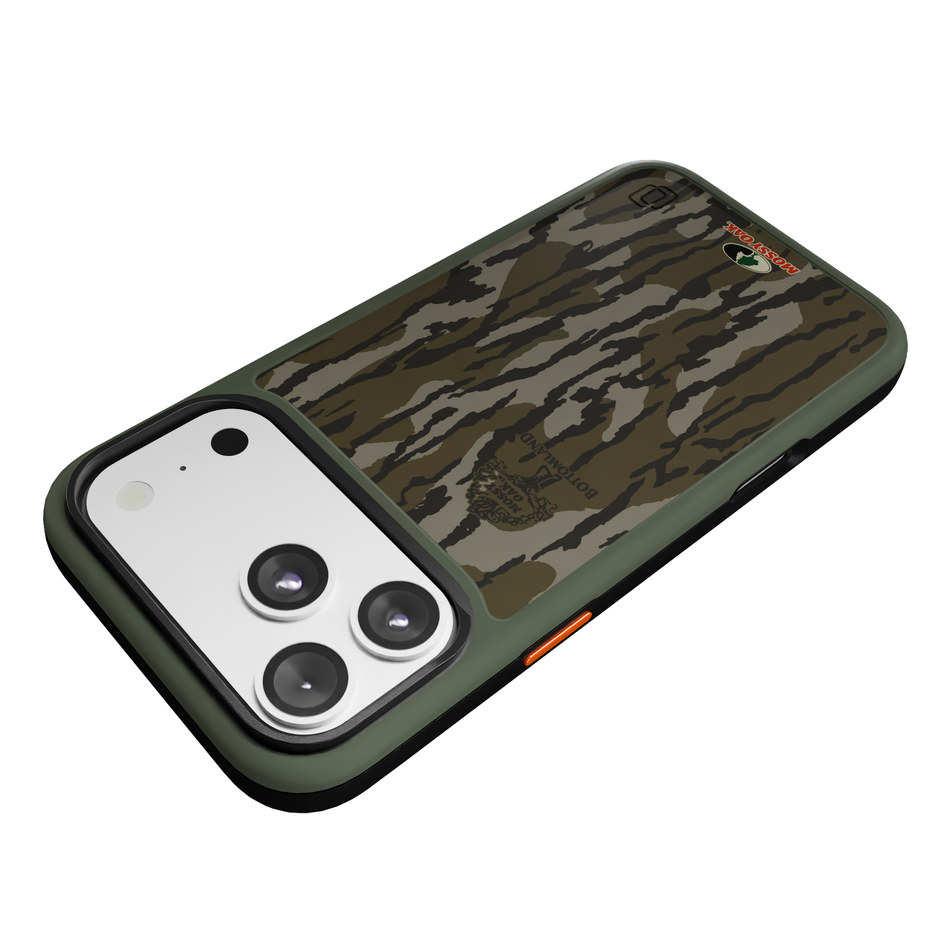 Shock-Absorbent MagSafe® Case for Apple iPhone 17 Pro Max in Mossy Oak Bottomland Camo | Fortitude Series None / None / Bottomland
