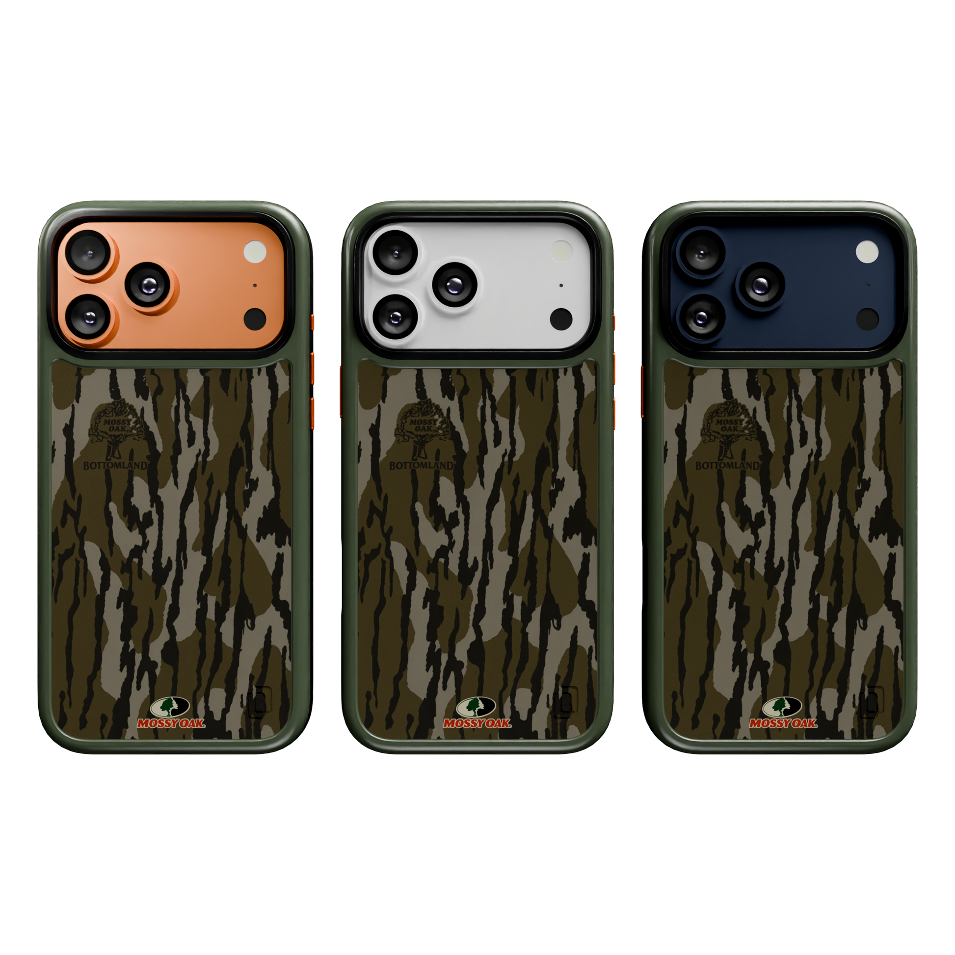 Shock-Absorbent MagSafe® Case for Apple iPhone 17 Pro Max in Mossy Oak Bottomland Camo | Fortitude Series None / None / Bottomland