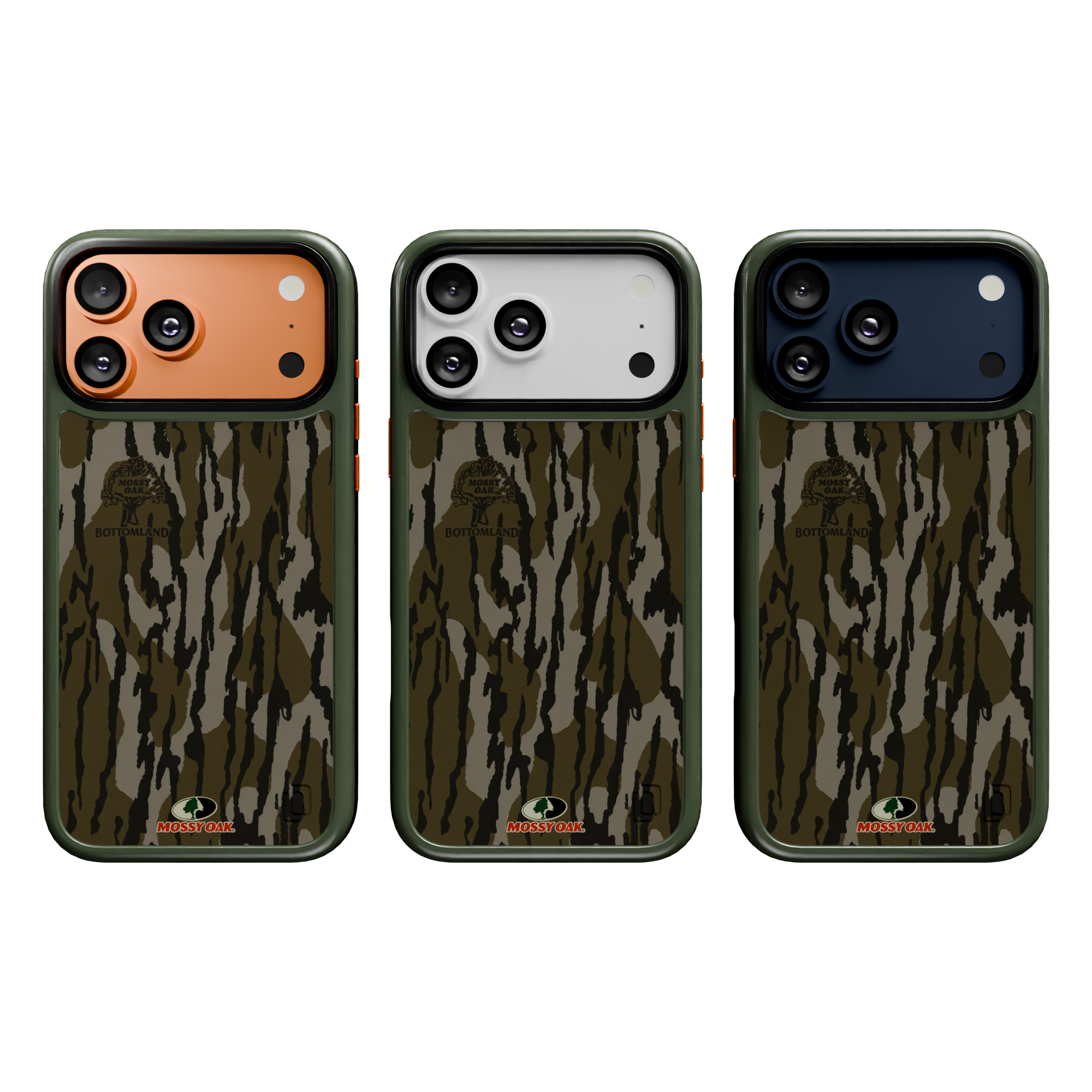 Shock-Absorbent MagSafe® Case for Apple iPhone 17 Pro Max in Mossy Oak Bottomland Camo | Fortitude Series None / None / Bottomland